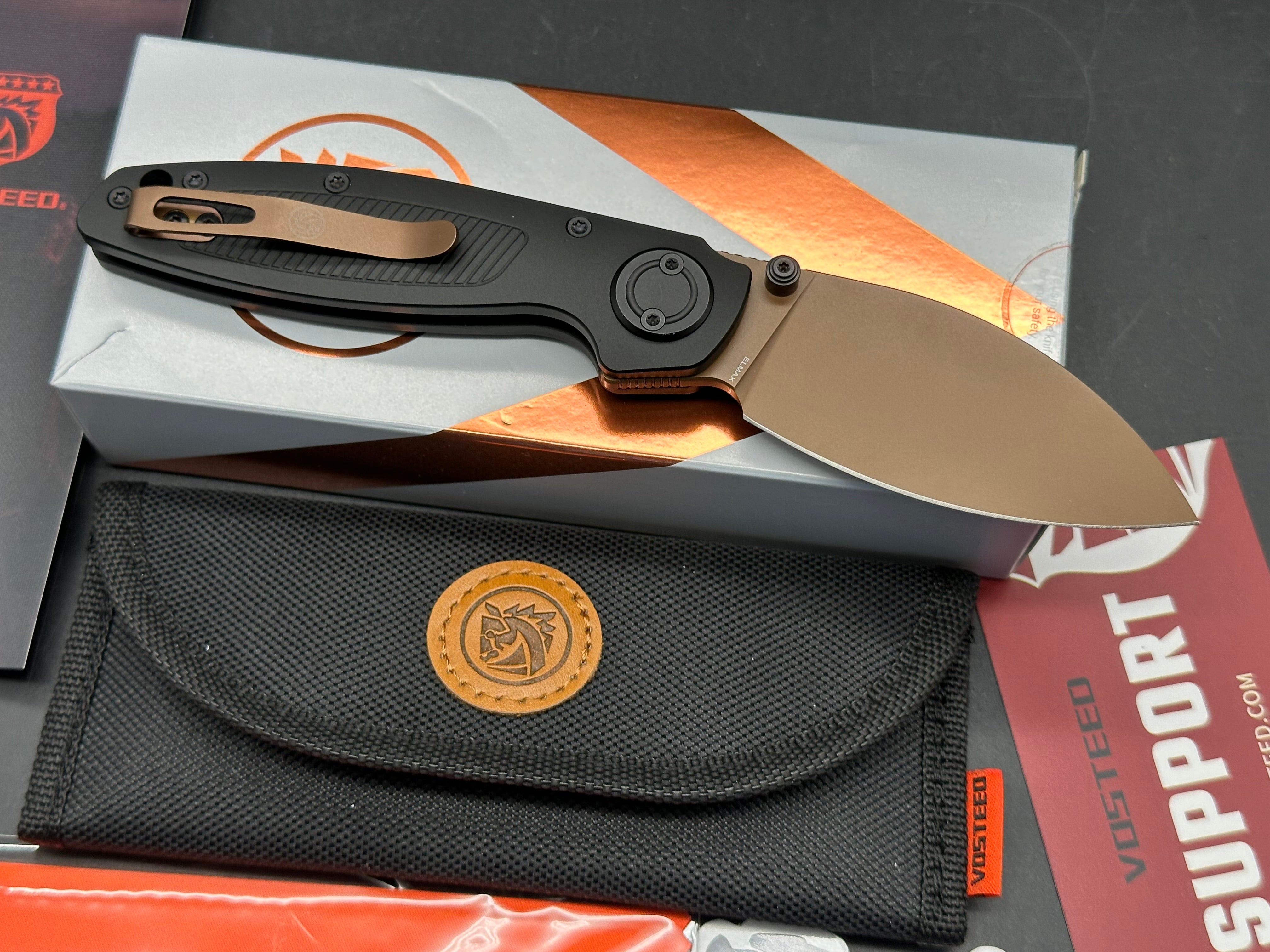 Vosteed Shilin Cutter® - Vanchor Lock® (2.90" Elmax Blade & Aluminum Handle)
