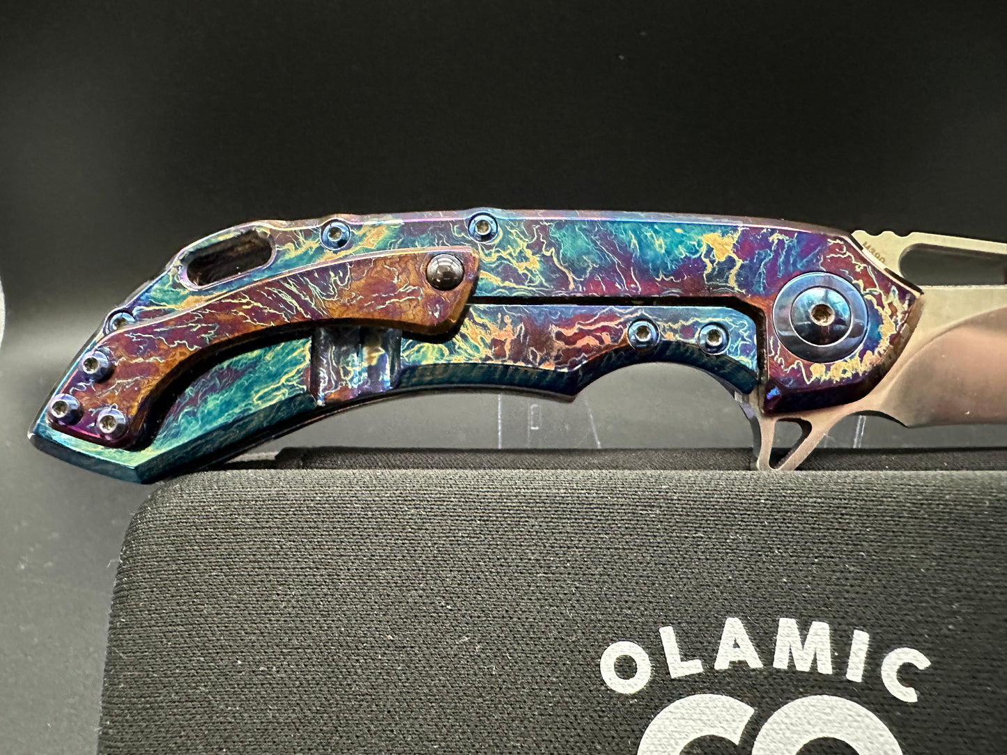 Olamic Cutlery wayfarer 247 harpoon entropic finish