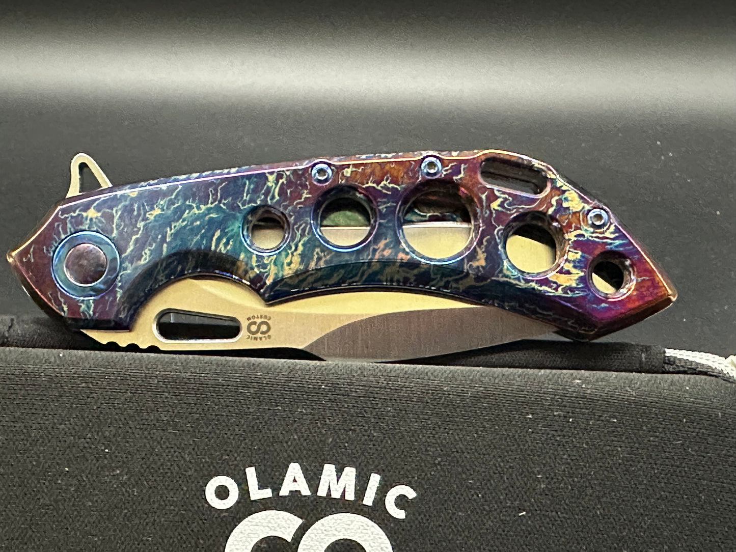 Olamic Cutlery wayfarer 247 harpoon entropic finish