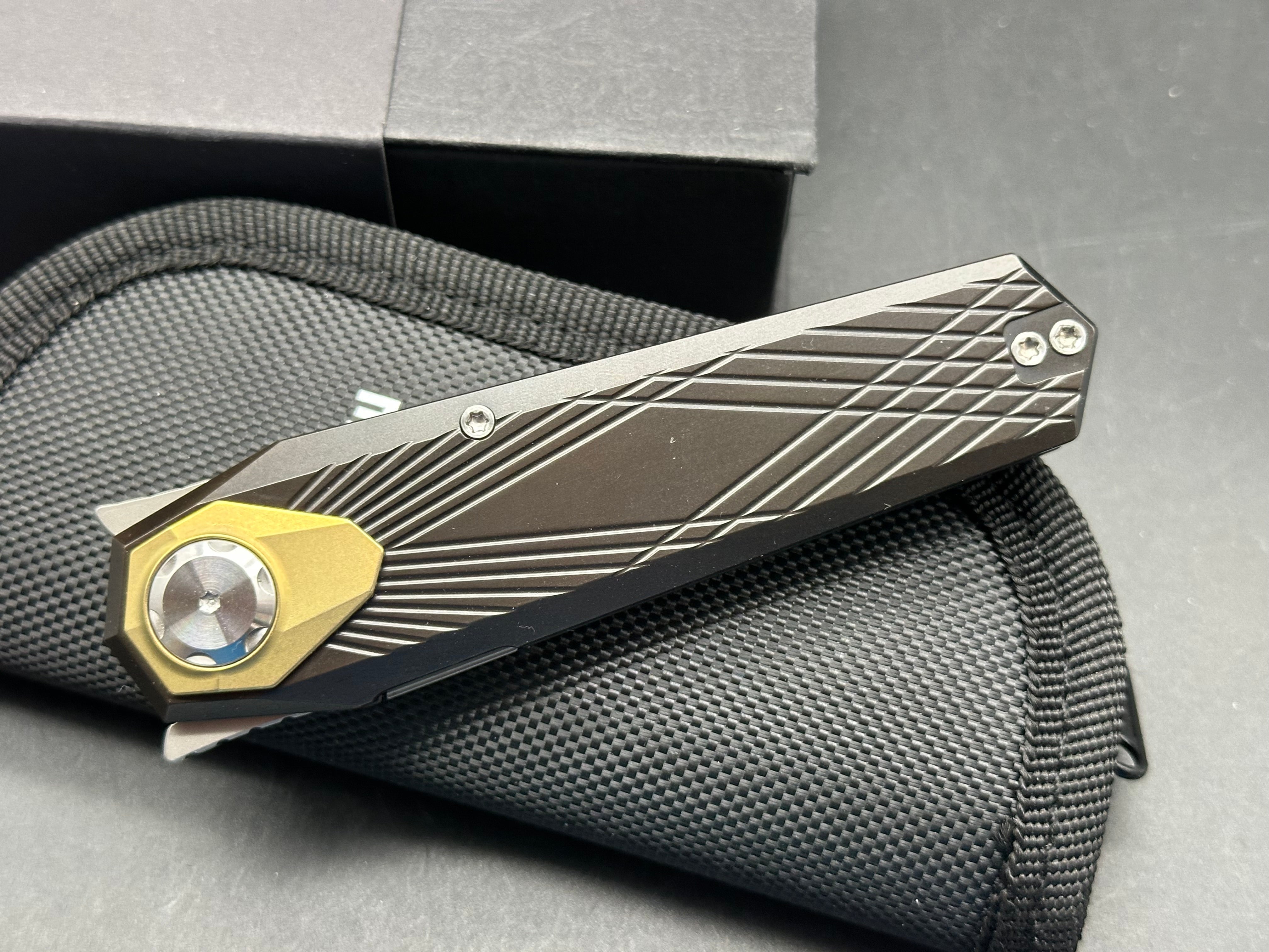 REMETTE RT-Infinite Power Knife M390 Blade Titanium Handle Folding Pocket EDC Tactical Knife