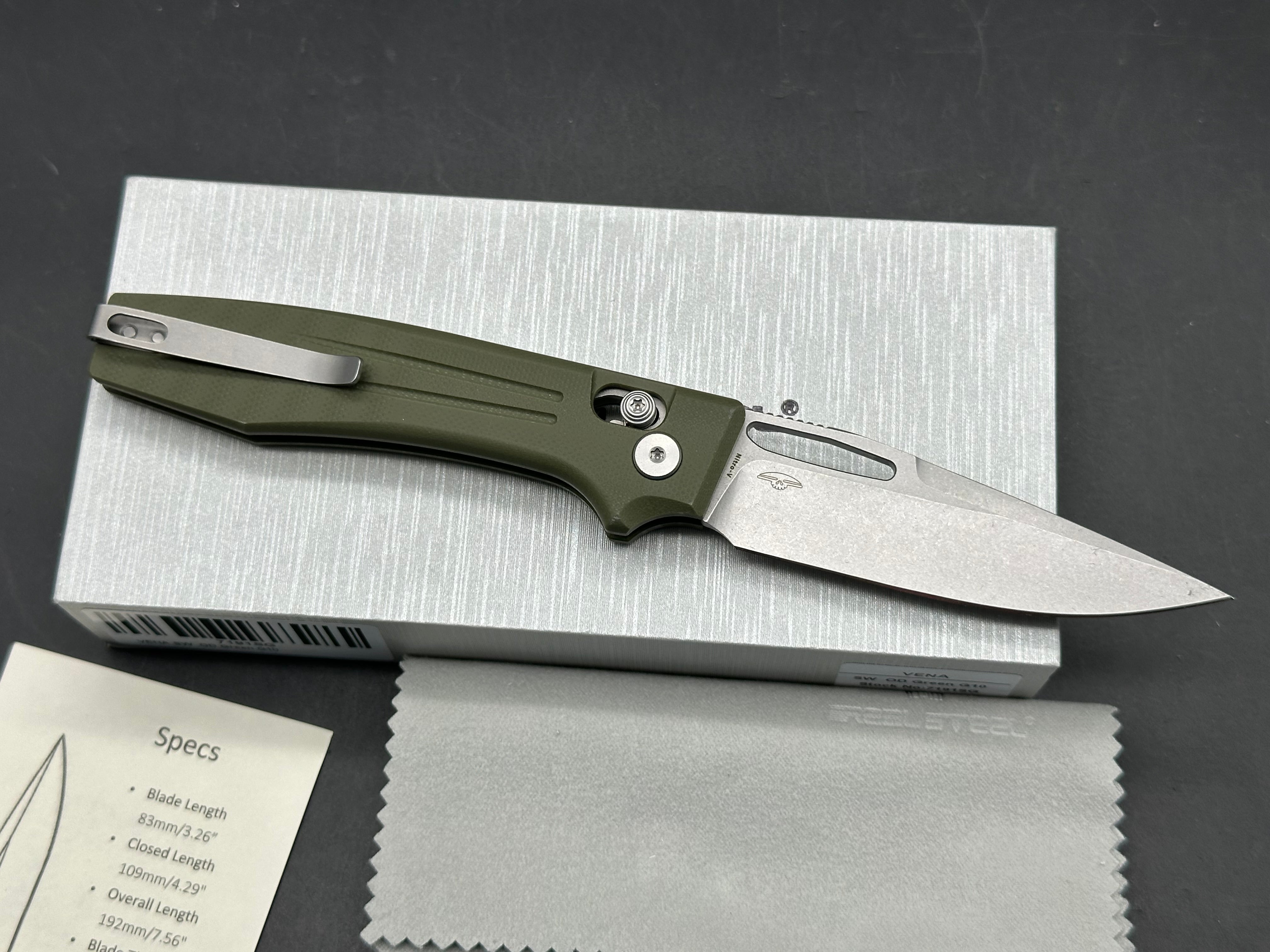 Real Steel VENA | One-piece Handle | Crossbar Lock Nitro V