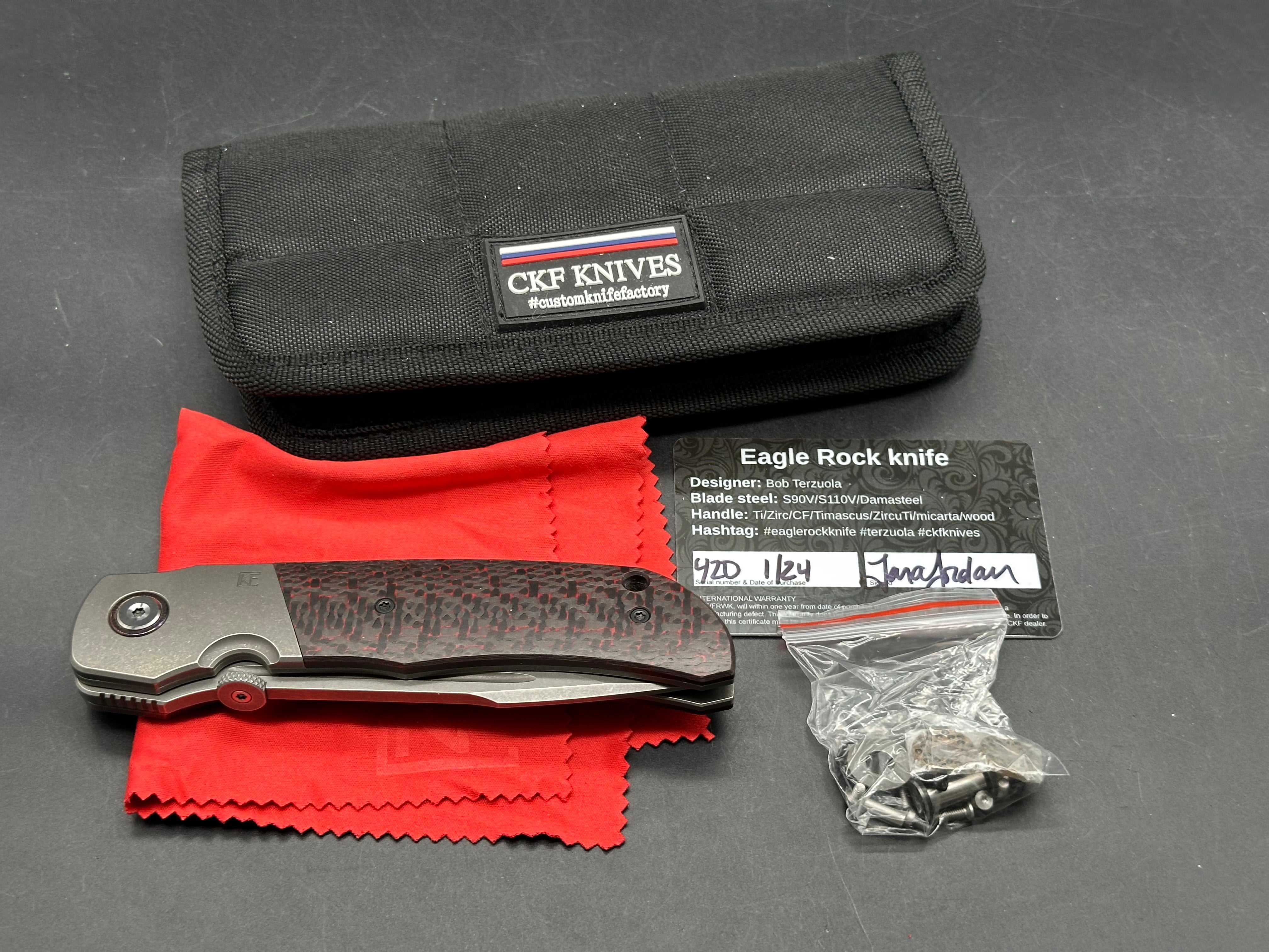Custom Knife Factory (CKF) Terzuola Eagle Rock designed by Bob Terzuola