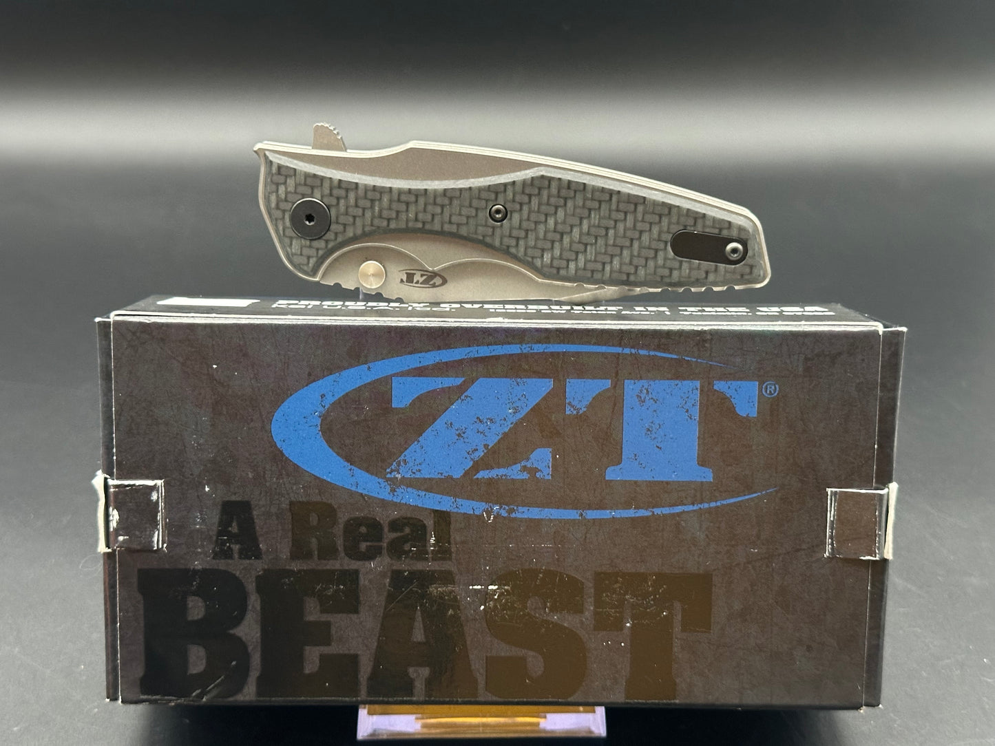 Zero Tolerance Hinderer 0393GLCF Frame Lock Knife Glow CF (3.5" Working) ZT