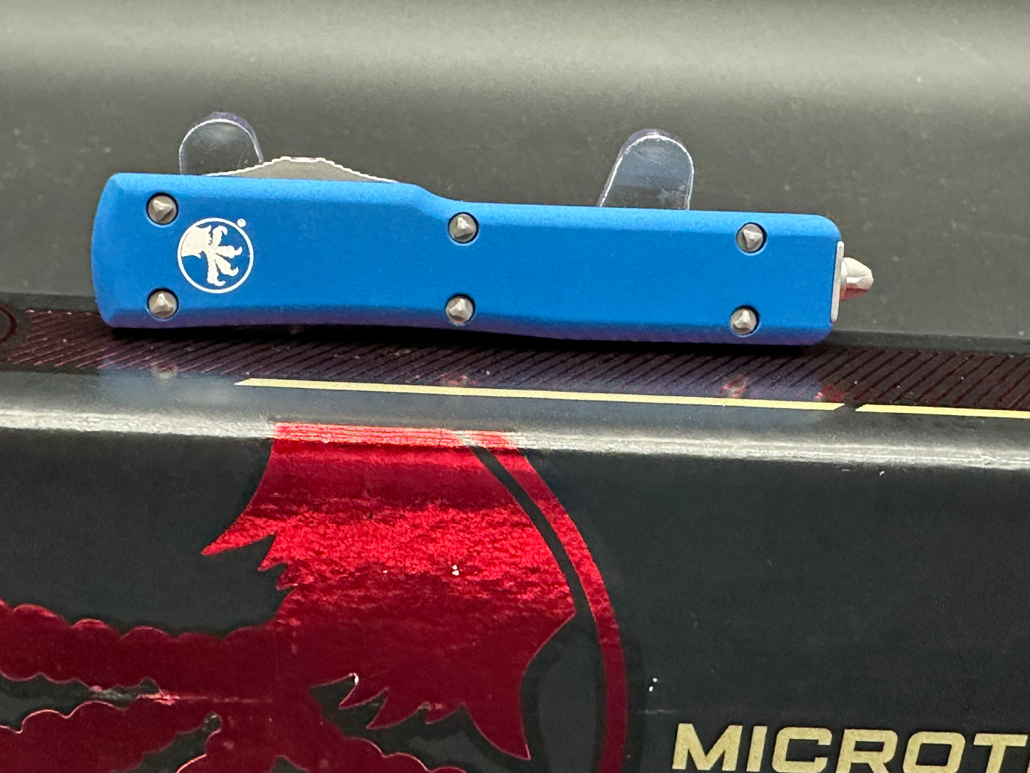 Microtech UTX-70 S/E OTF Automatic Knife Blue (2.4" Satin)