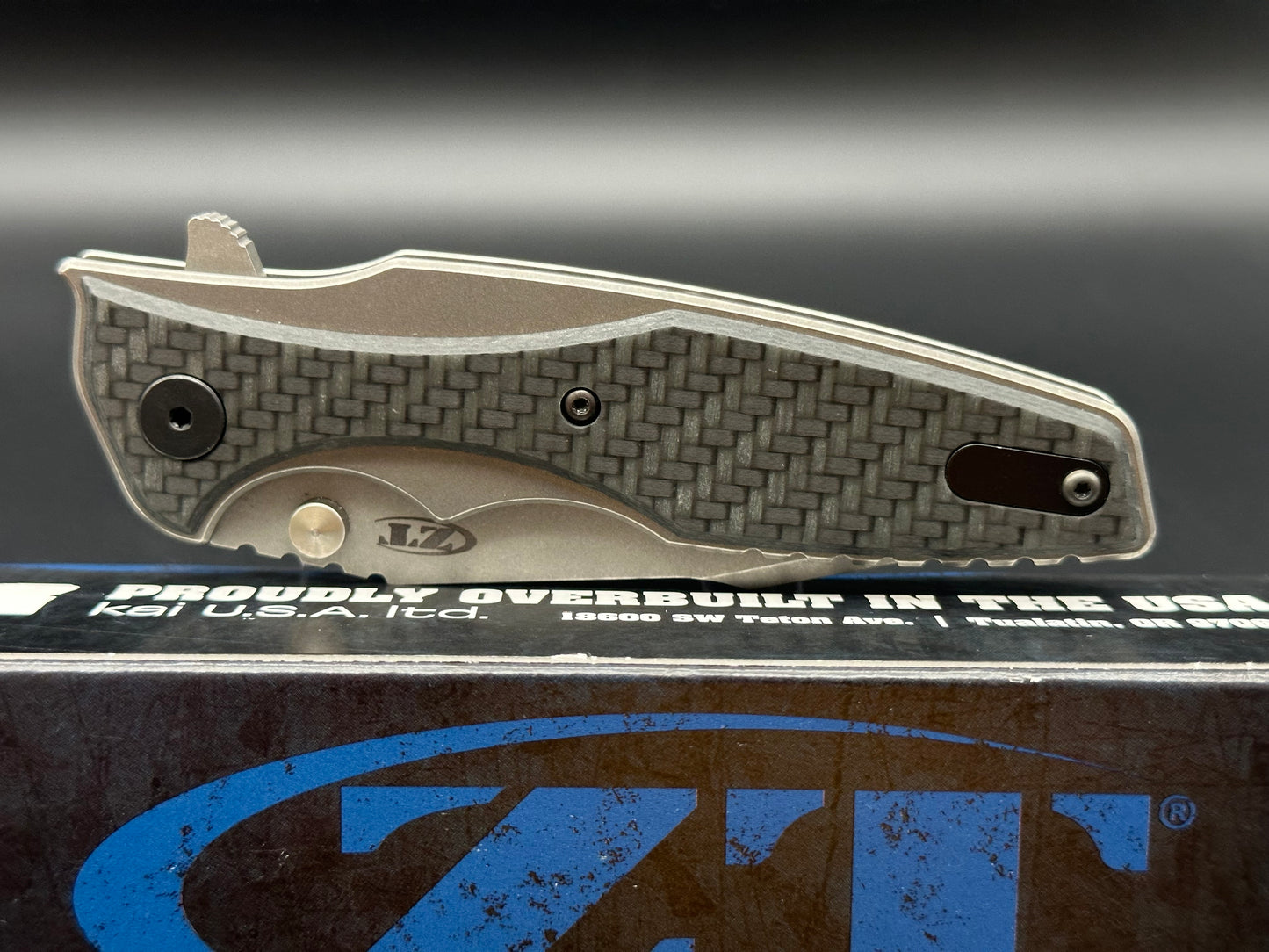 Zero Tolerance Hinderer 0393GLCF Frame Lock Knife Glow CF (3.5" Working) ZT