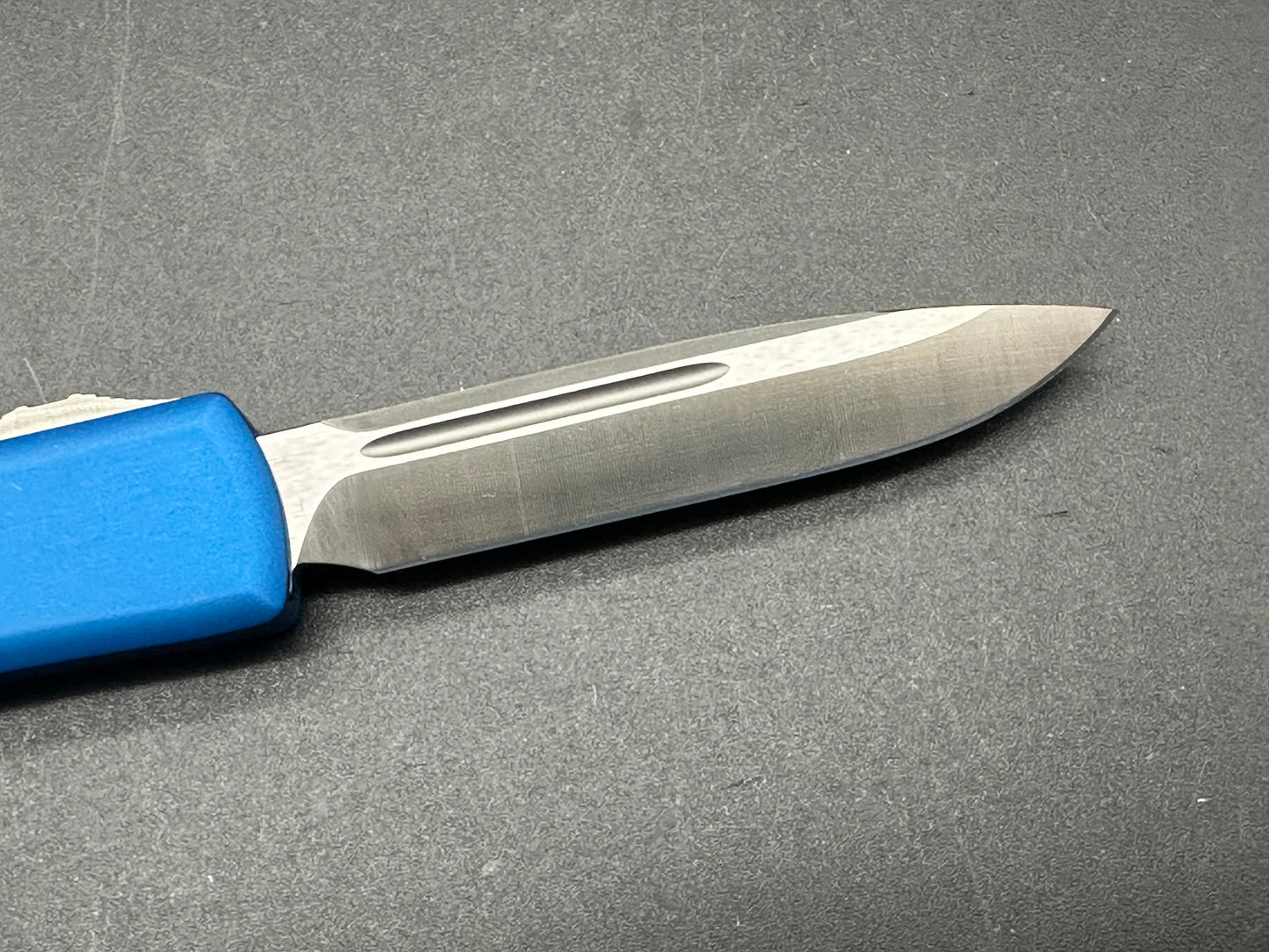 Microtech UTX-70 S/E OTF Automatic Knife Blue (2.4" Satin)