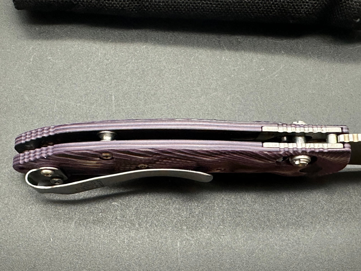 Hogue Doug Ritter Mini-RSK® MK1-G2 Knifeworks Exclusive - G-Mascus® Purple G-10/Stonewashed