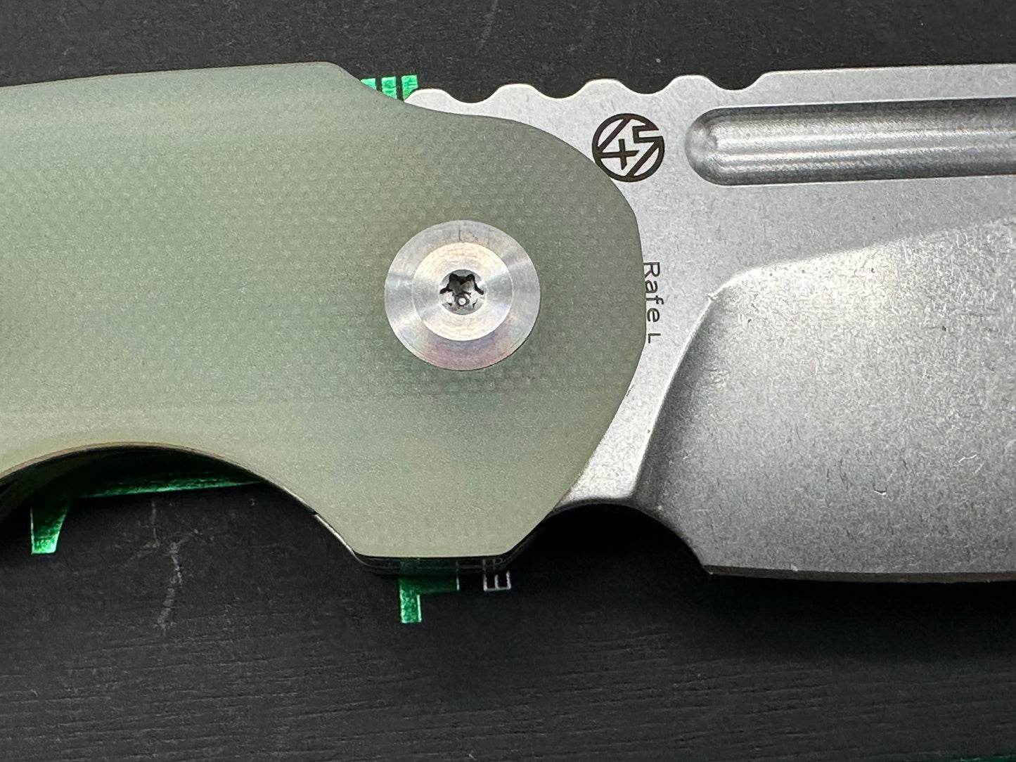 TENABLE RAFE L FOLDING KNIFE JADE G10 HANDLE 14C28N PLAIN EDGE