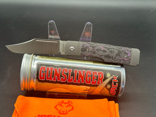 Jack Wolf Gunslinger in purple haze fat carbon and cpm-s90v