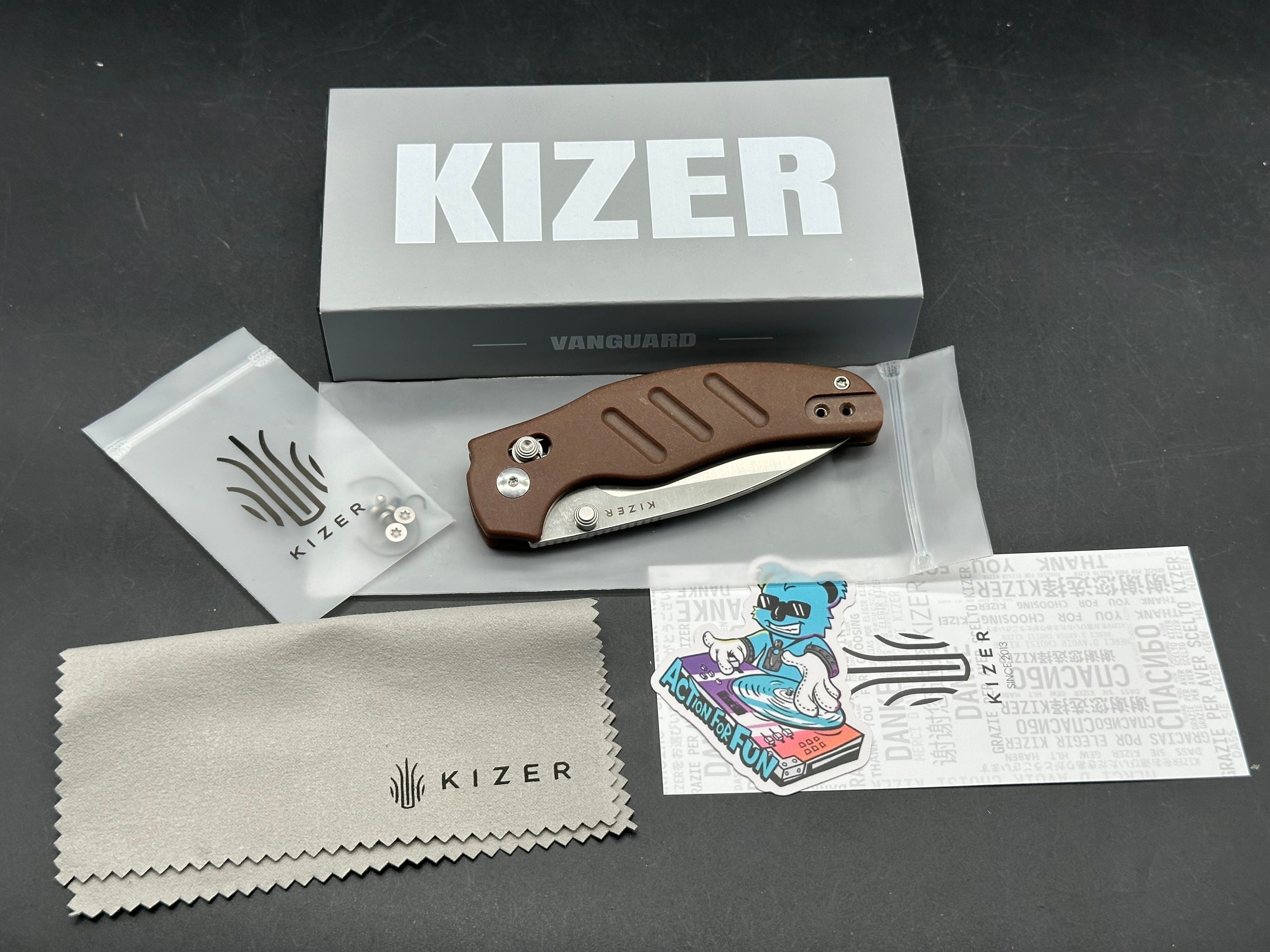 Kizer Sheepdog C01C 2.9 CD | Kizer Clutch Lock™ | Norplex UltreX™ Micarta | Nitro-V