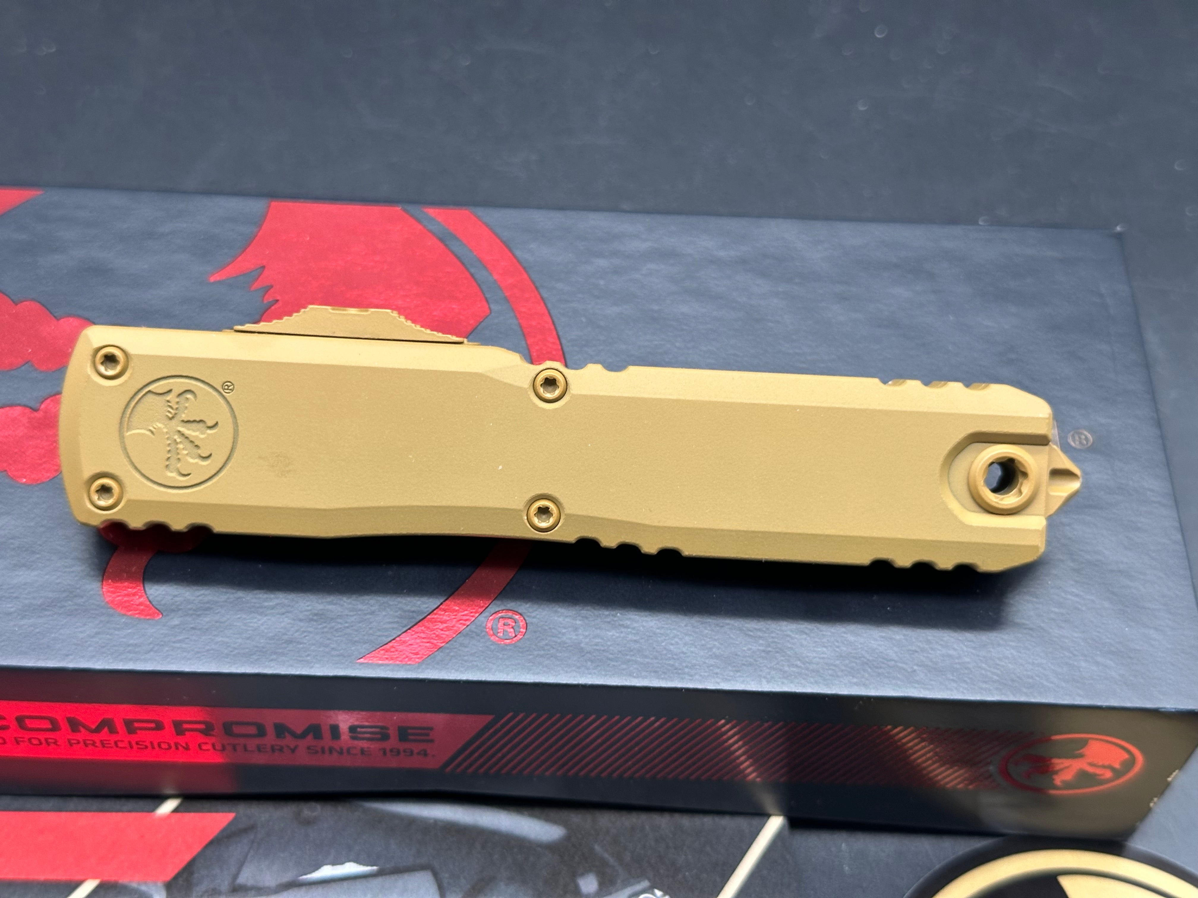 MICROTECH (Zero Blade Play) ULTRATECH ZBP OTF AUTOMATIC KNIFE CERAKOTE TAN
