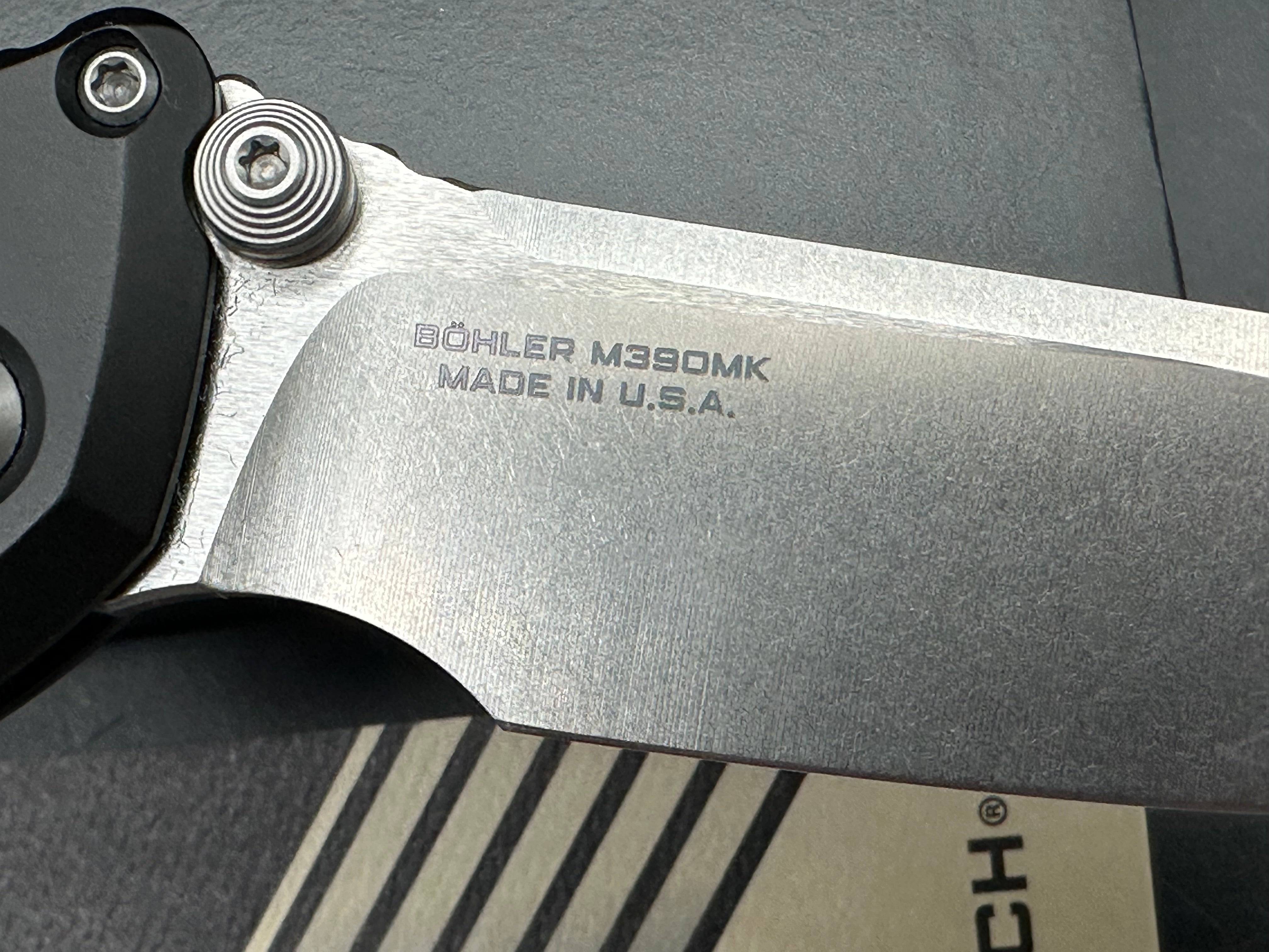 Microtech Socom Delta RAM-LOK S/E Stonewash standard with black Aluminum  handle