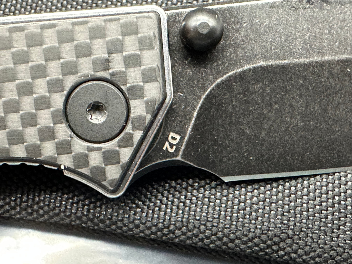 NUKNIVES S13 Pro 3 inch blade of D2 Carbon Fiber scales