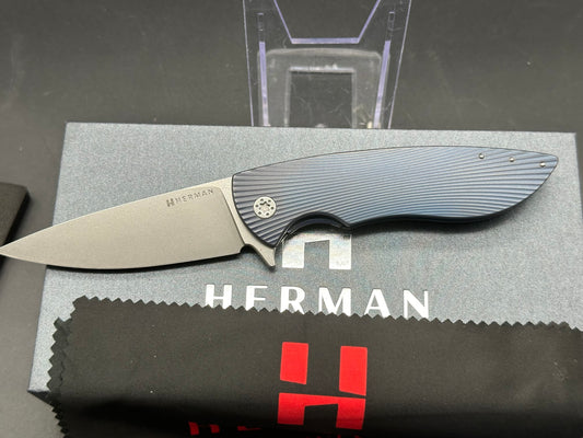 Herman Sting Blue titanium handle w/RWL34 blade