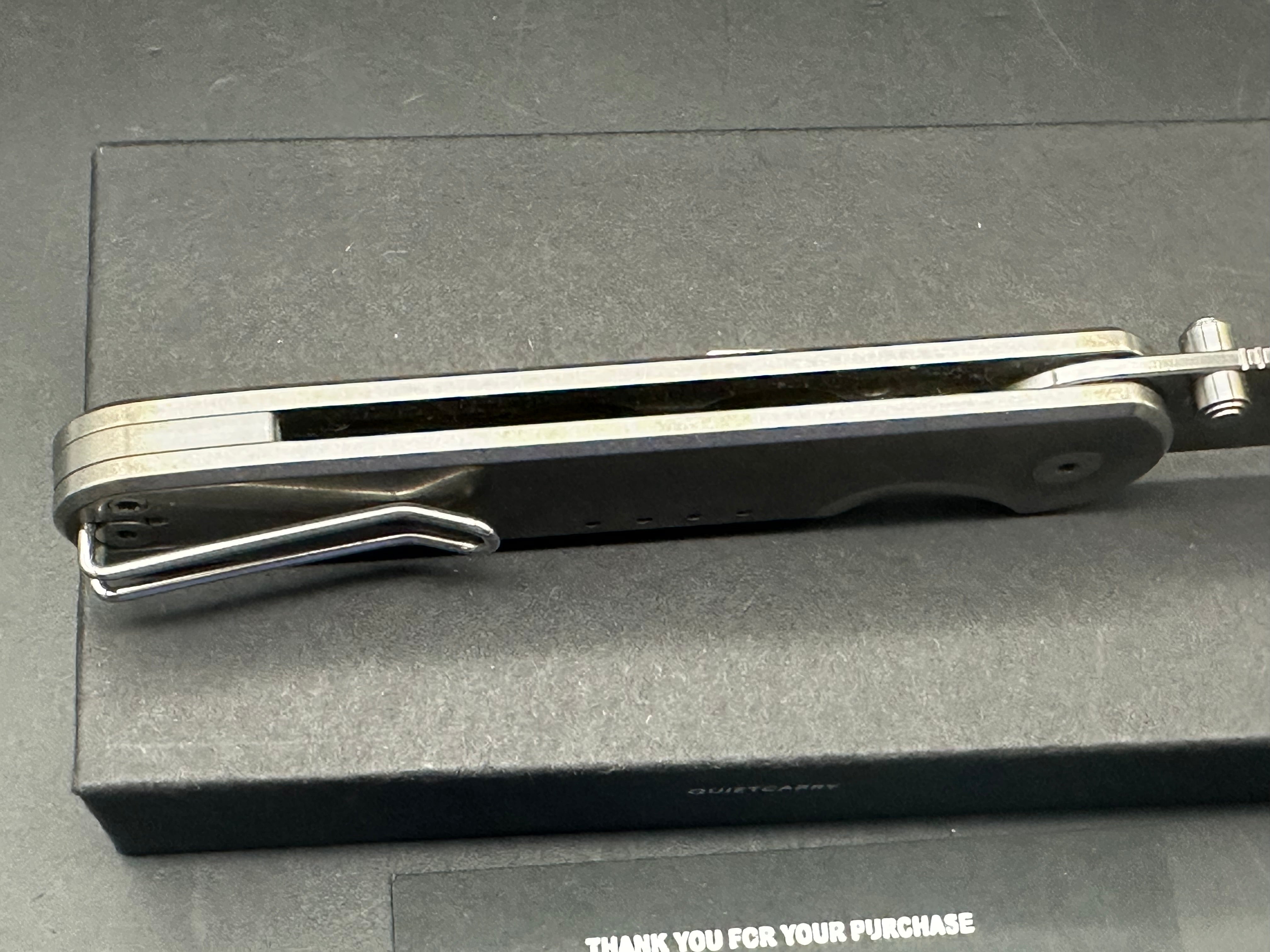 Quiet Carry Waypoint titanium handle w/Vanax blade