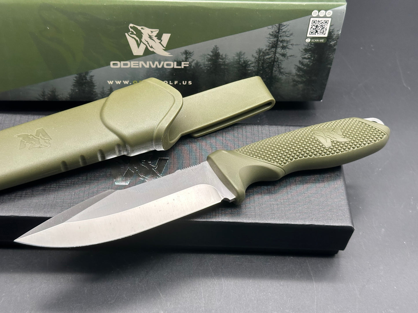 Odenwolf W1 fixed blade D2 blade