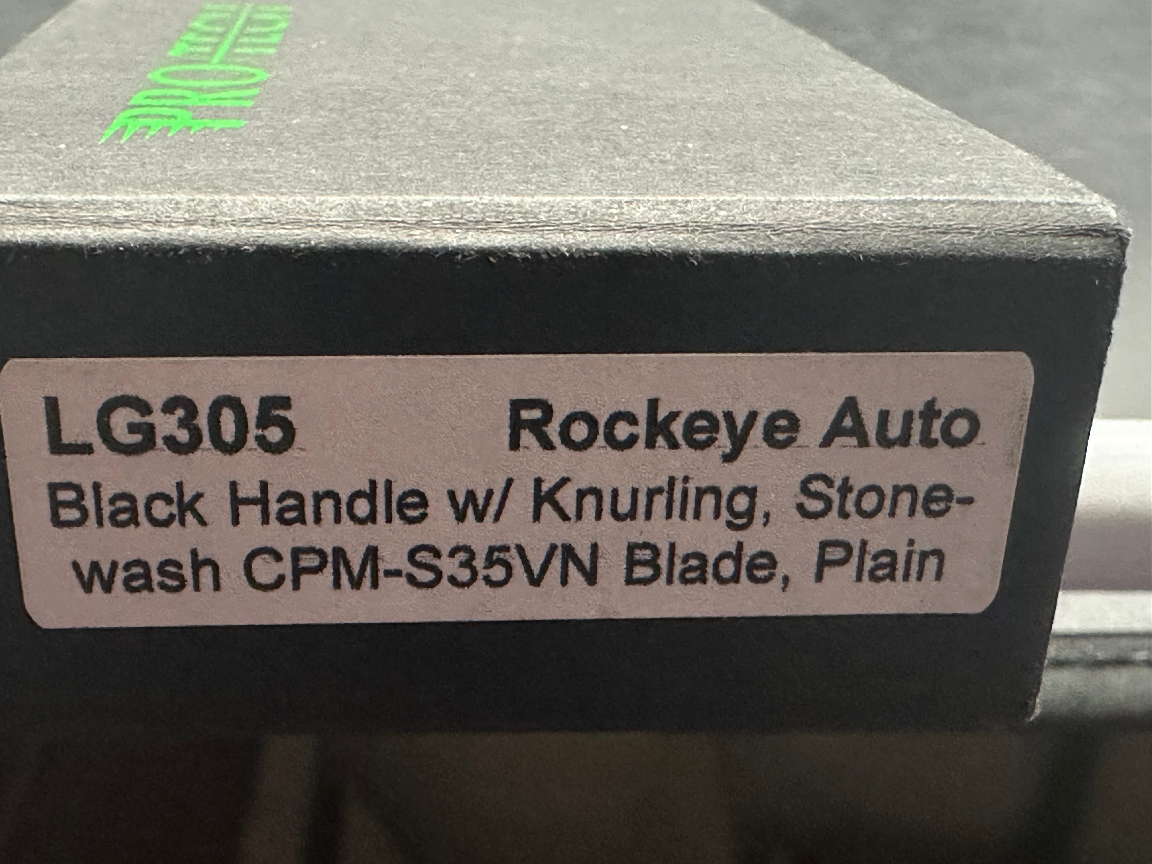Protech RockEye black aluminum handle w/S35VN stonewashed blade