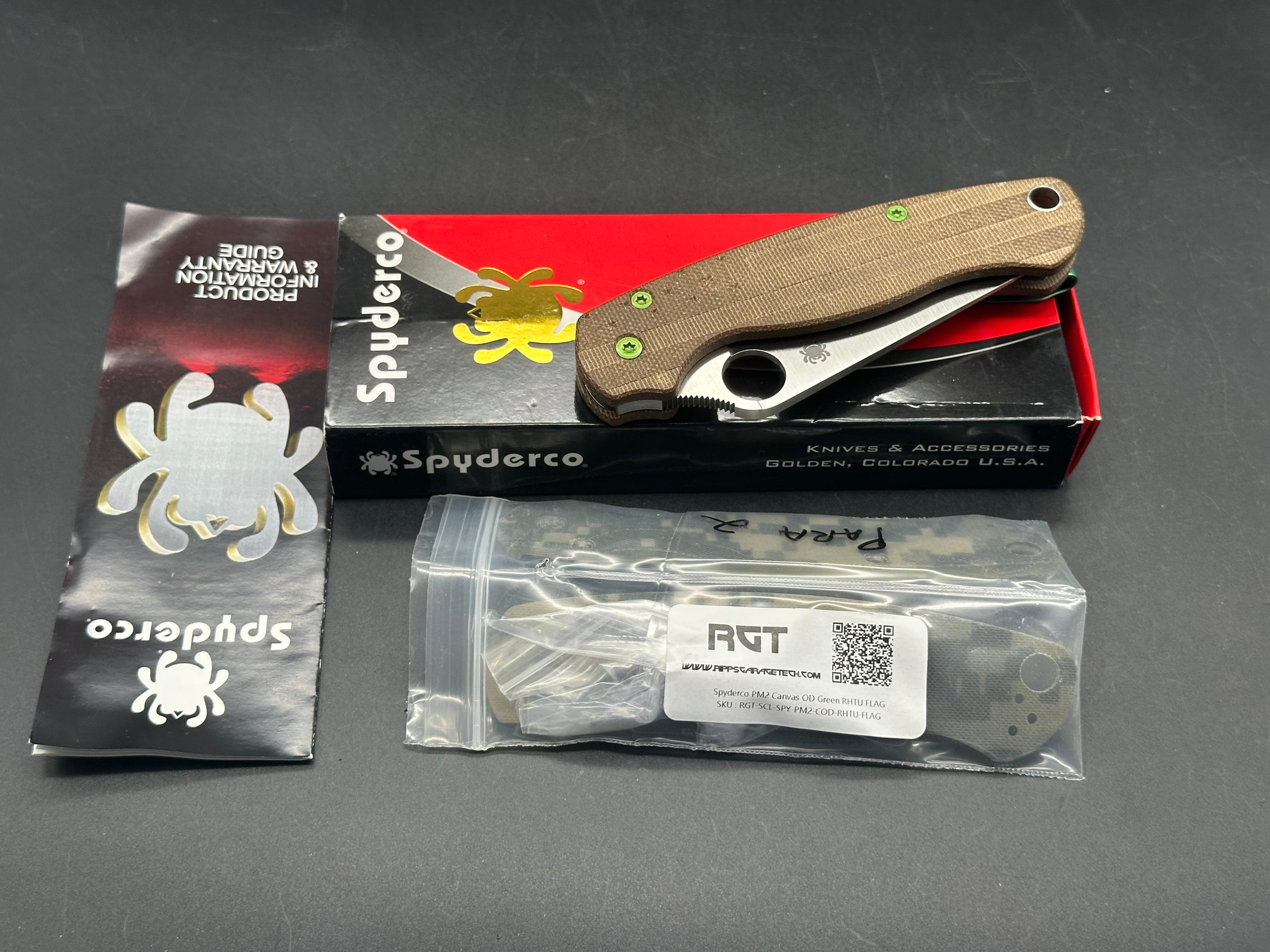 Spyderco Paramilitary 2 W/Micarta Scales S30V blade