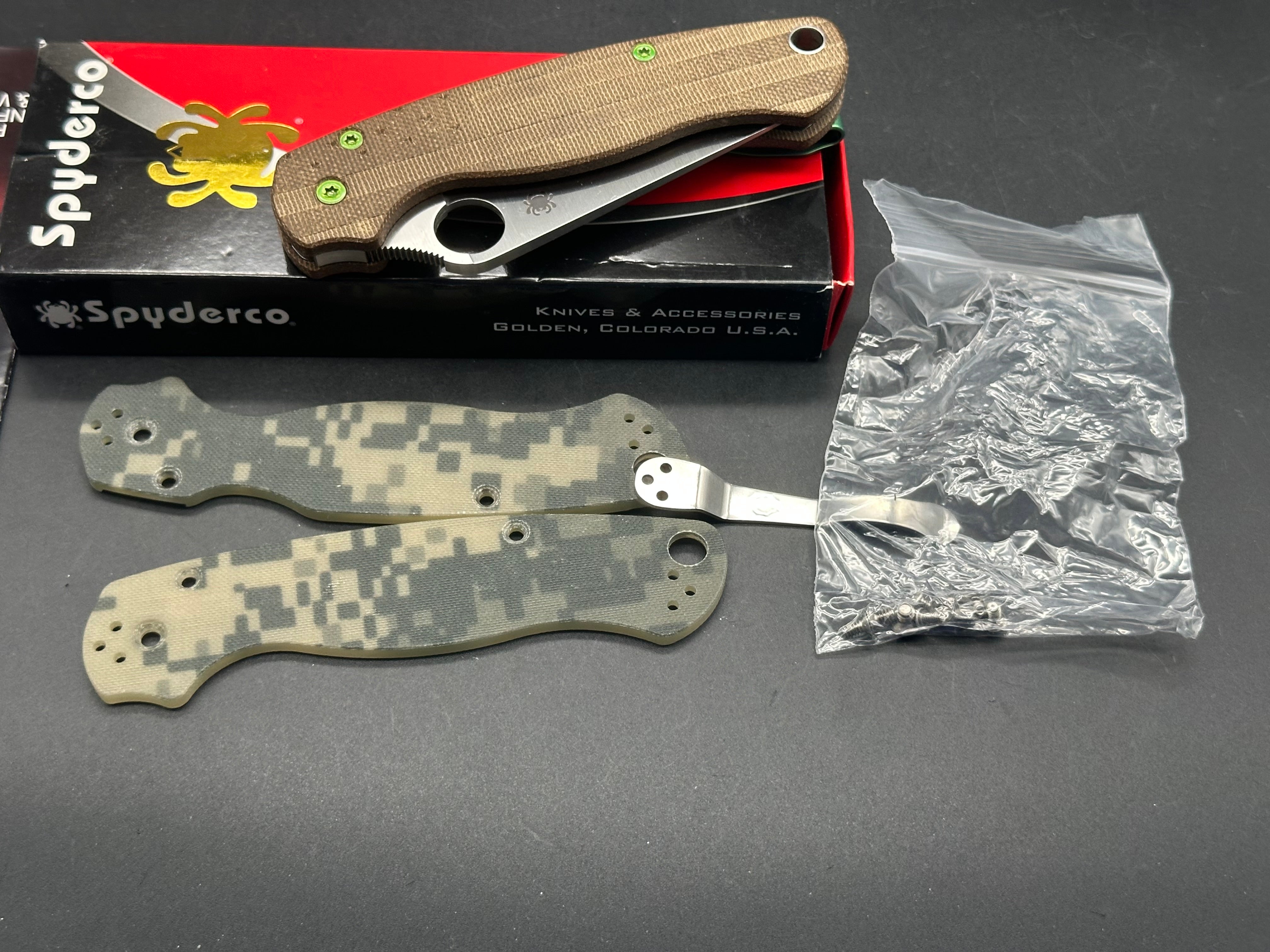 Spyderco Paramilitary 2 W/Micarta Scales S30V blade