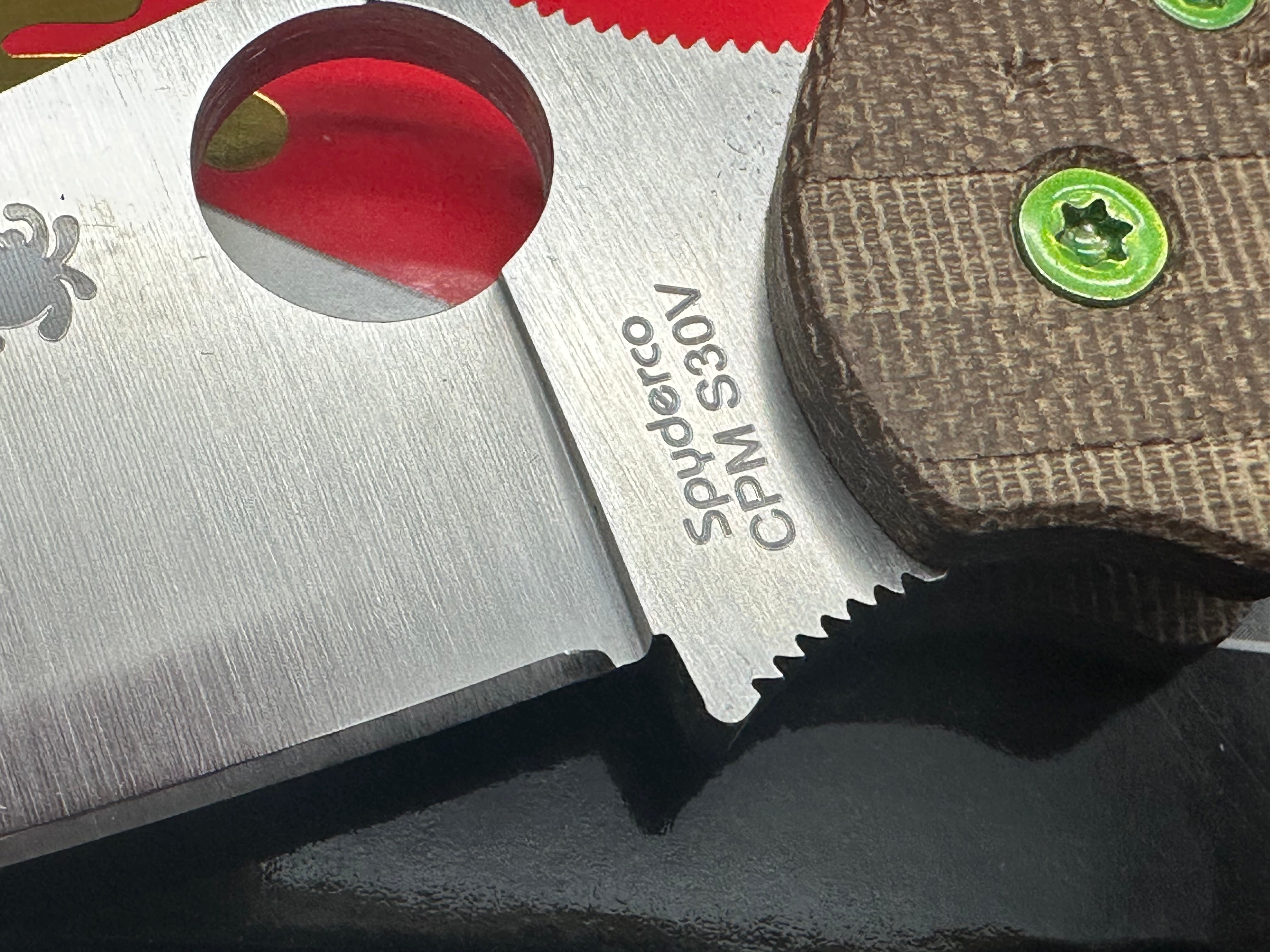 Spyderco Paramilitary 2 W/Micarta Scales S30V blade