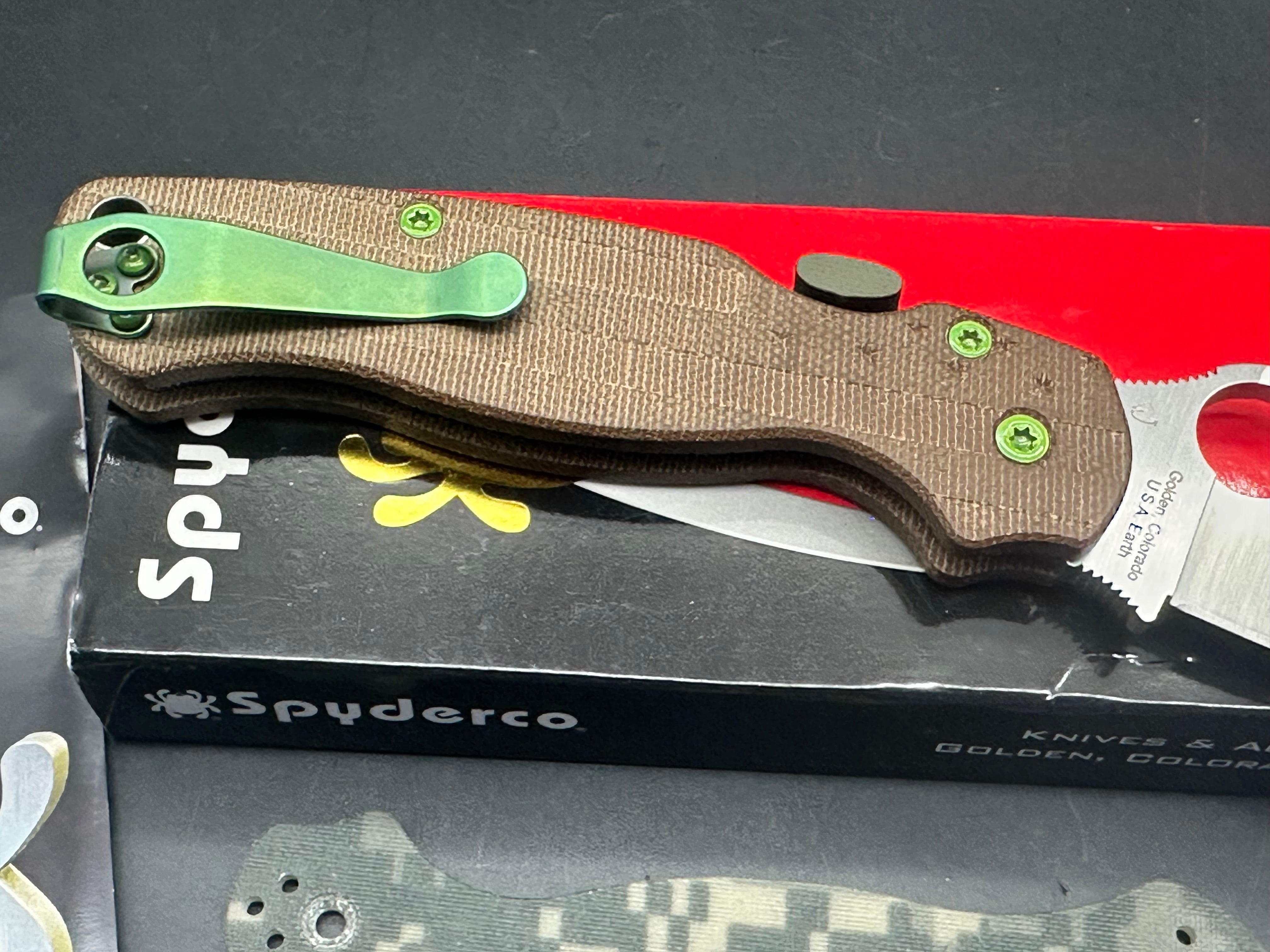Spyderco Paramilitary 2 W/Micarta Scales S30V blade