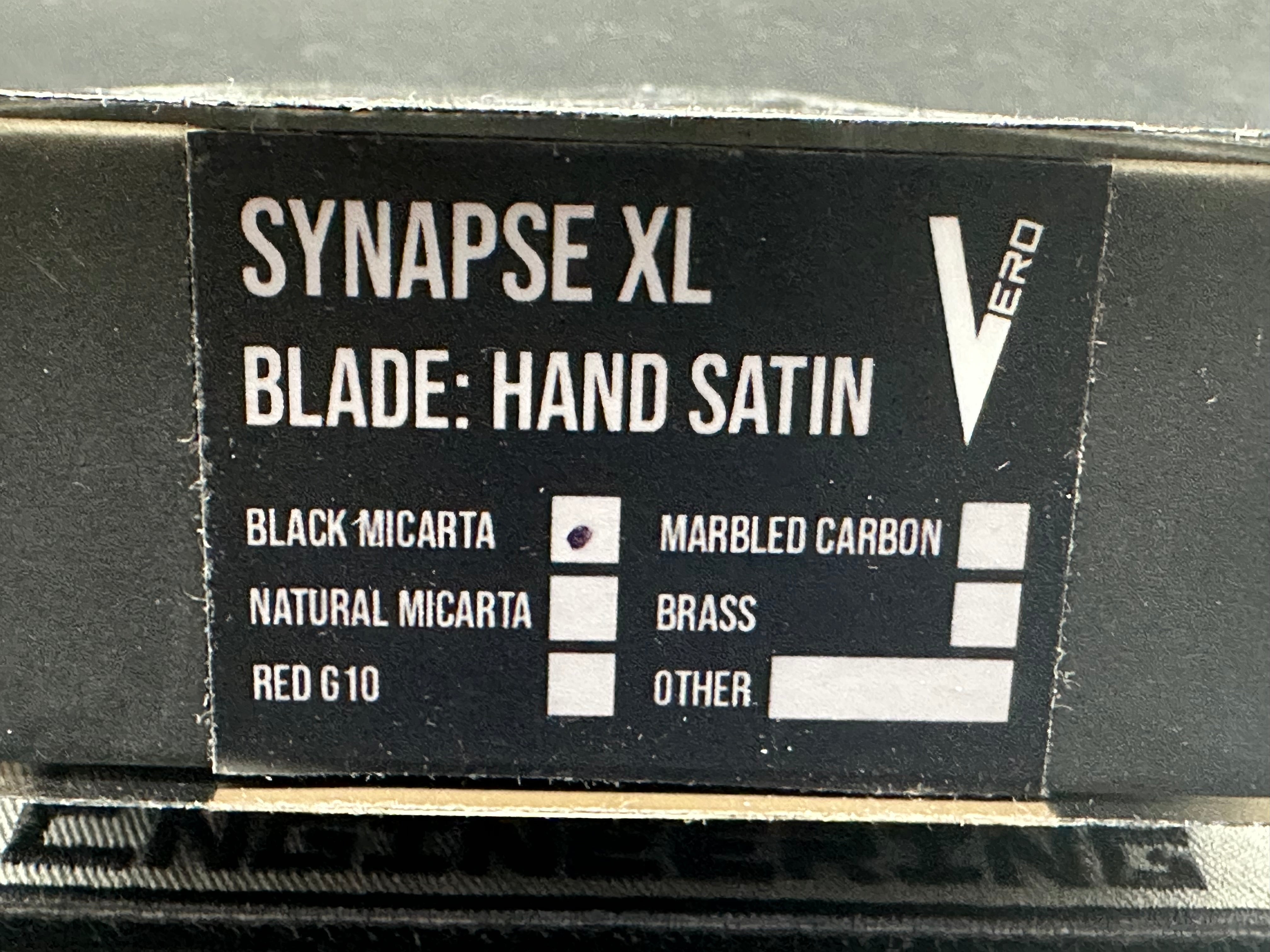 Vero Engineering #1166 Synapse XL Micarta/titanium timascus clip and spacer