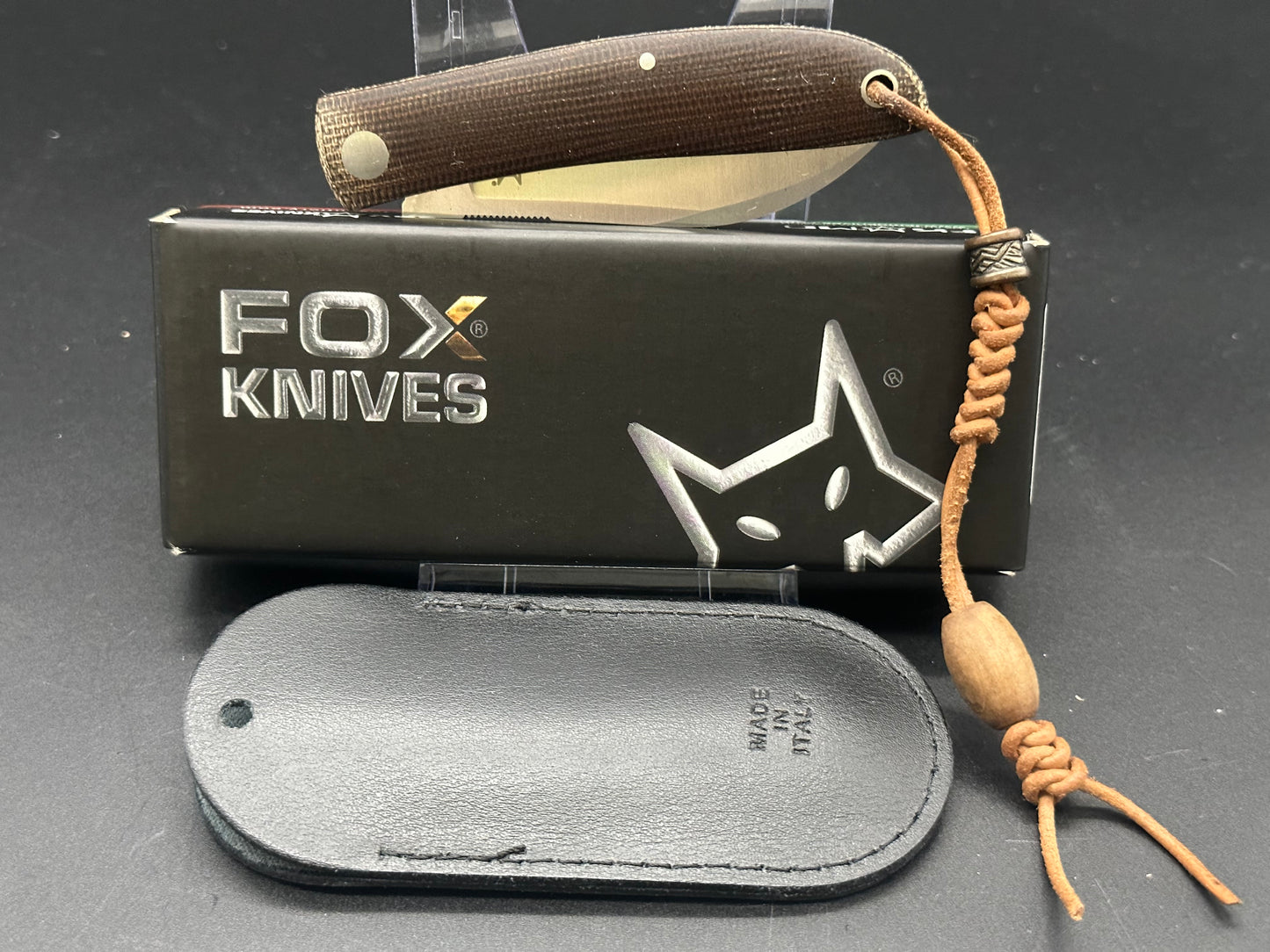 Fox Livri FX273 Slipjoint natural micarta scales w/M390 blade