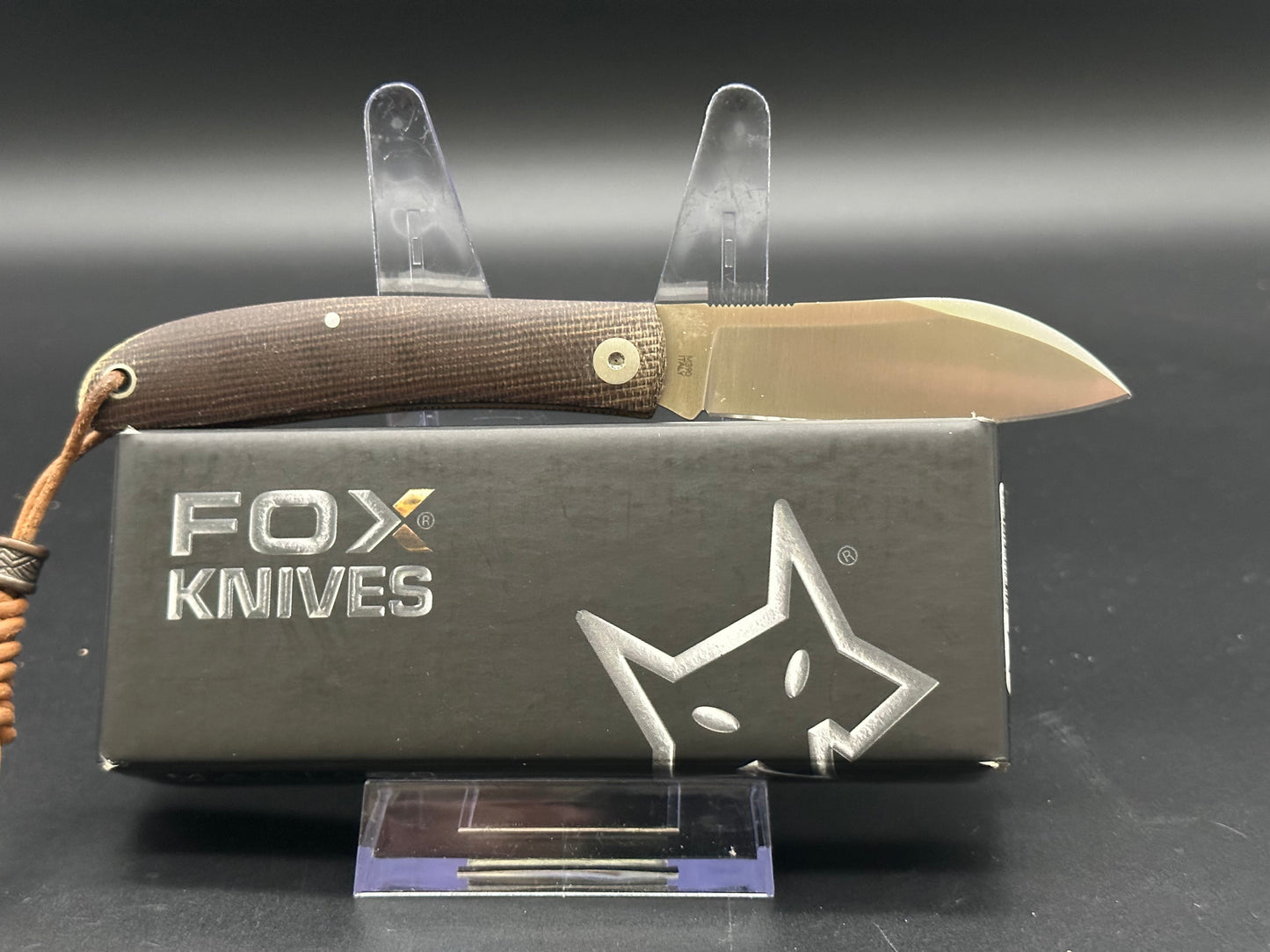 Fox Livri FX273 Slipjoint natural micarta scales w/M390 blade