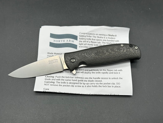 North Arm Skaha 2, 3.34" MagnaCut Blade with Carbon Fiber Handle