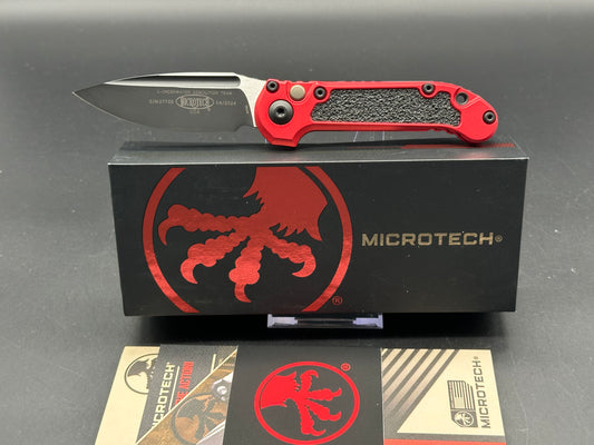 Microtech LUDT Gen III S/E Automatic Knife Red (3.5" Black) 1135-1RD