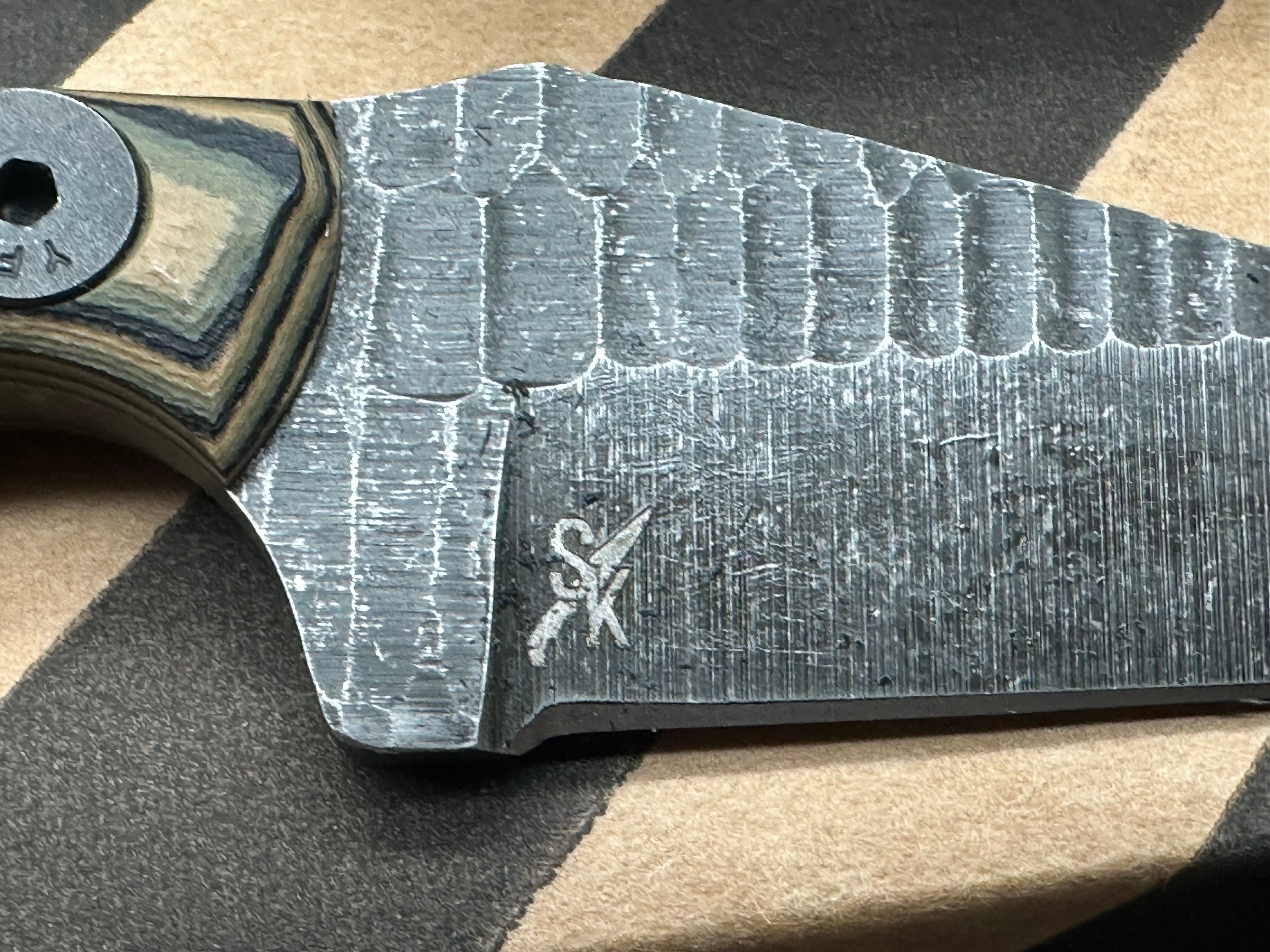 Stroup Knives Mini Fix Camo G-10