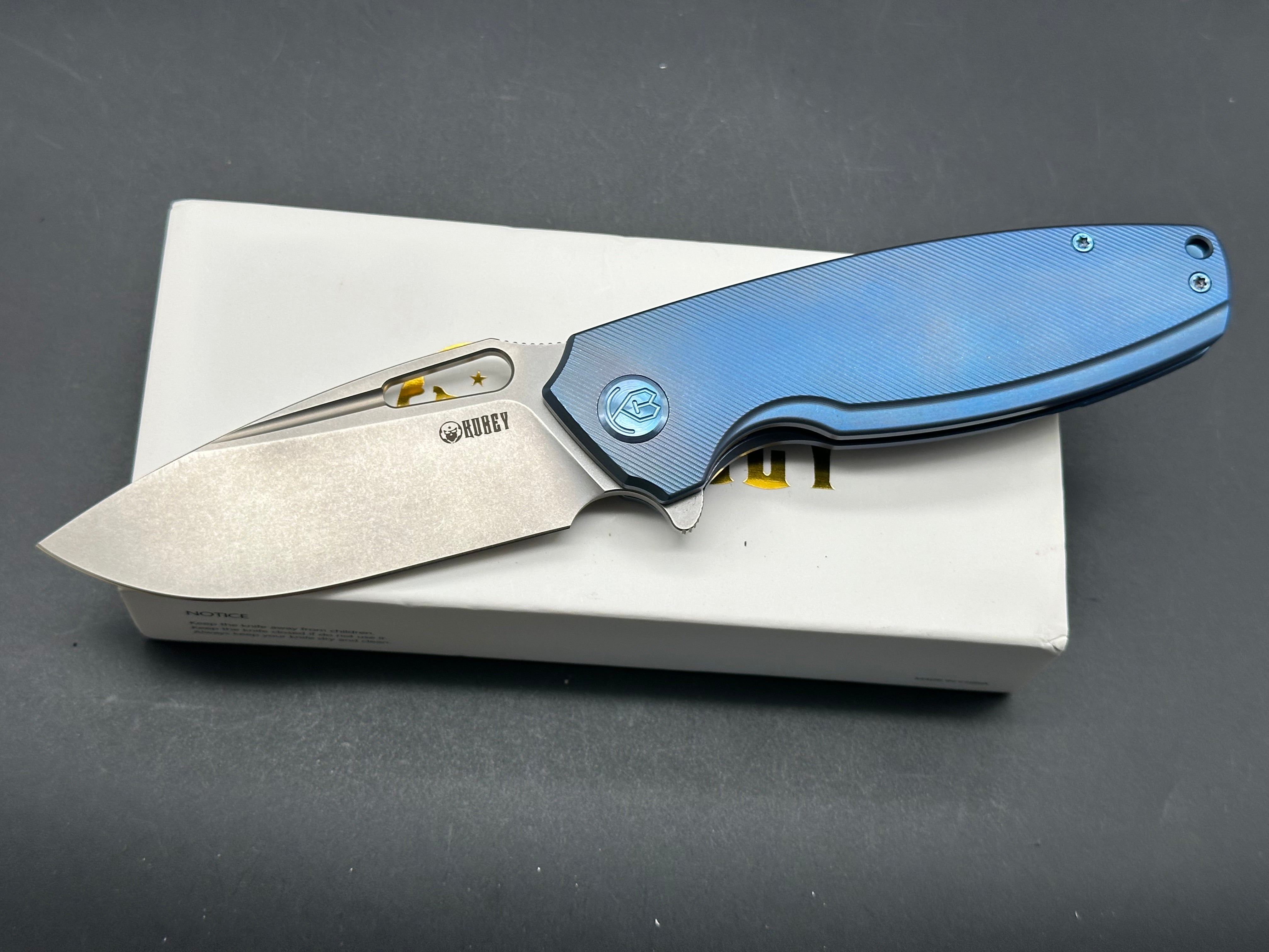 Kubey Titus blue titanium