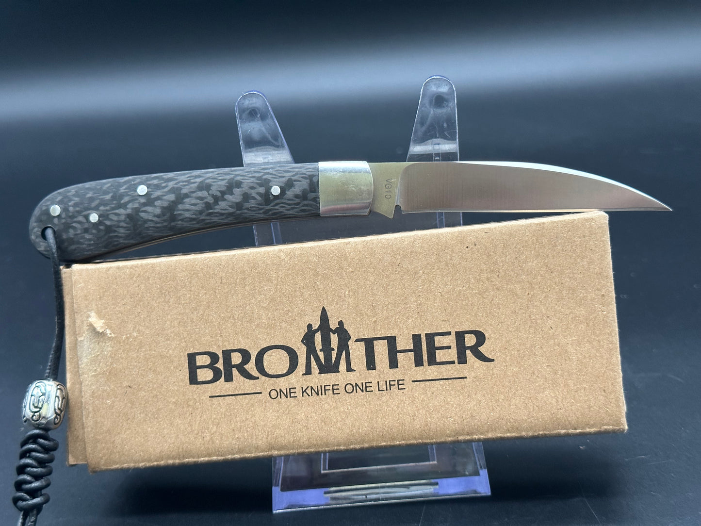 Brother 1508 warncliffe Carbon Fiber scales w/VG10 blade