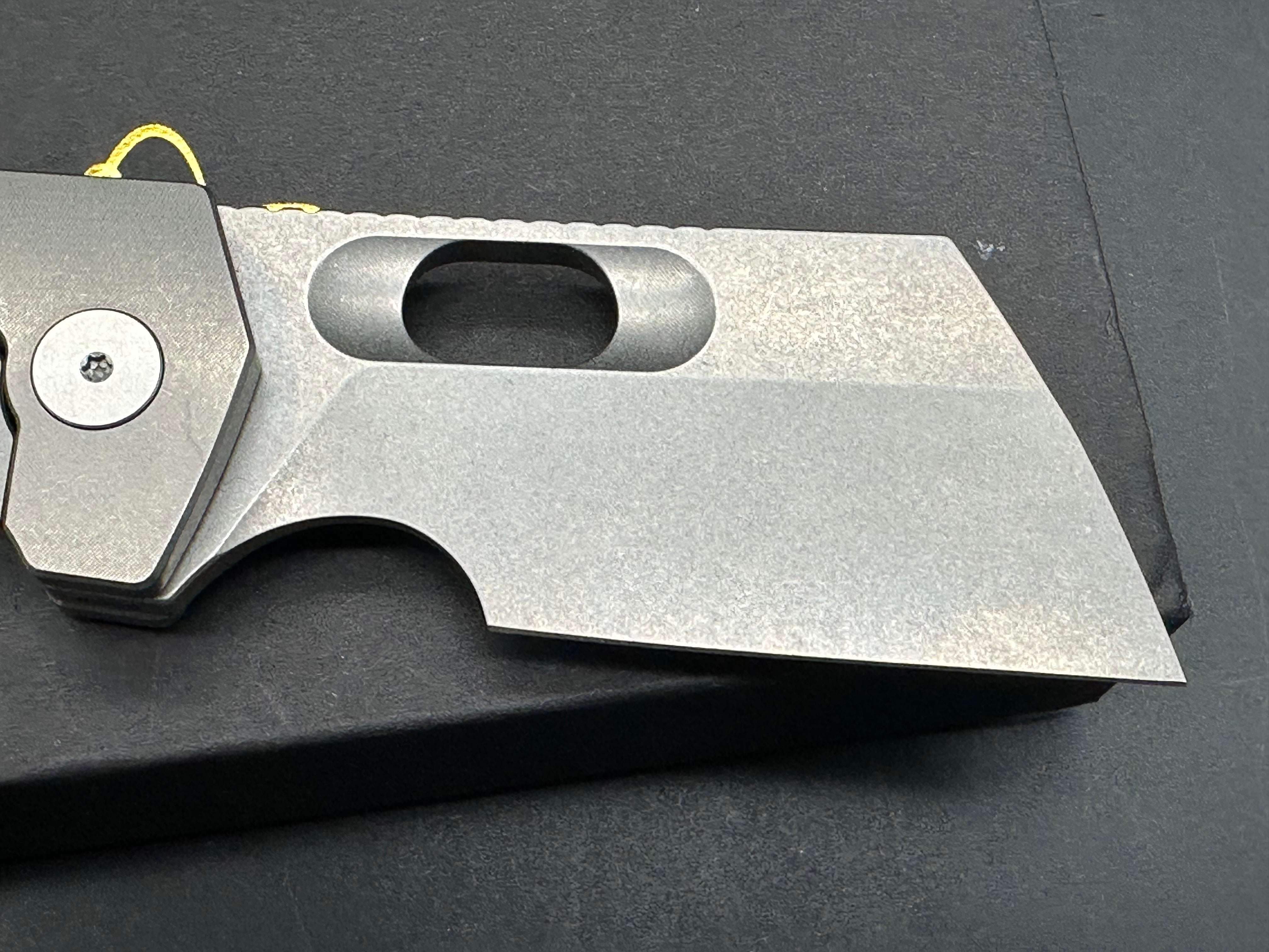 EMPEDC thickboy brass scales with extra black micarta scales