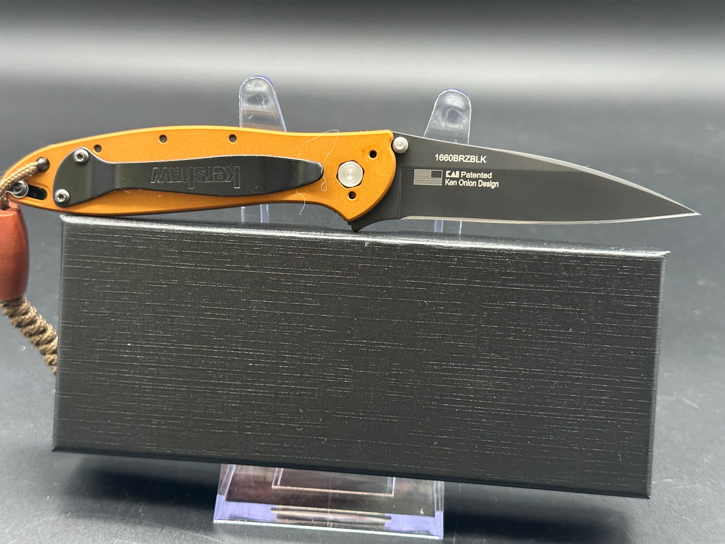 Kershaw Leek 1660 BRZBLK bronze aluminum scales