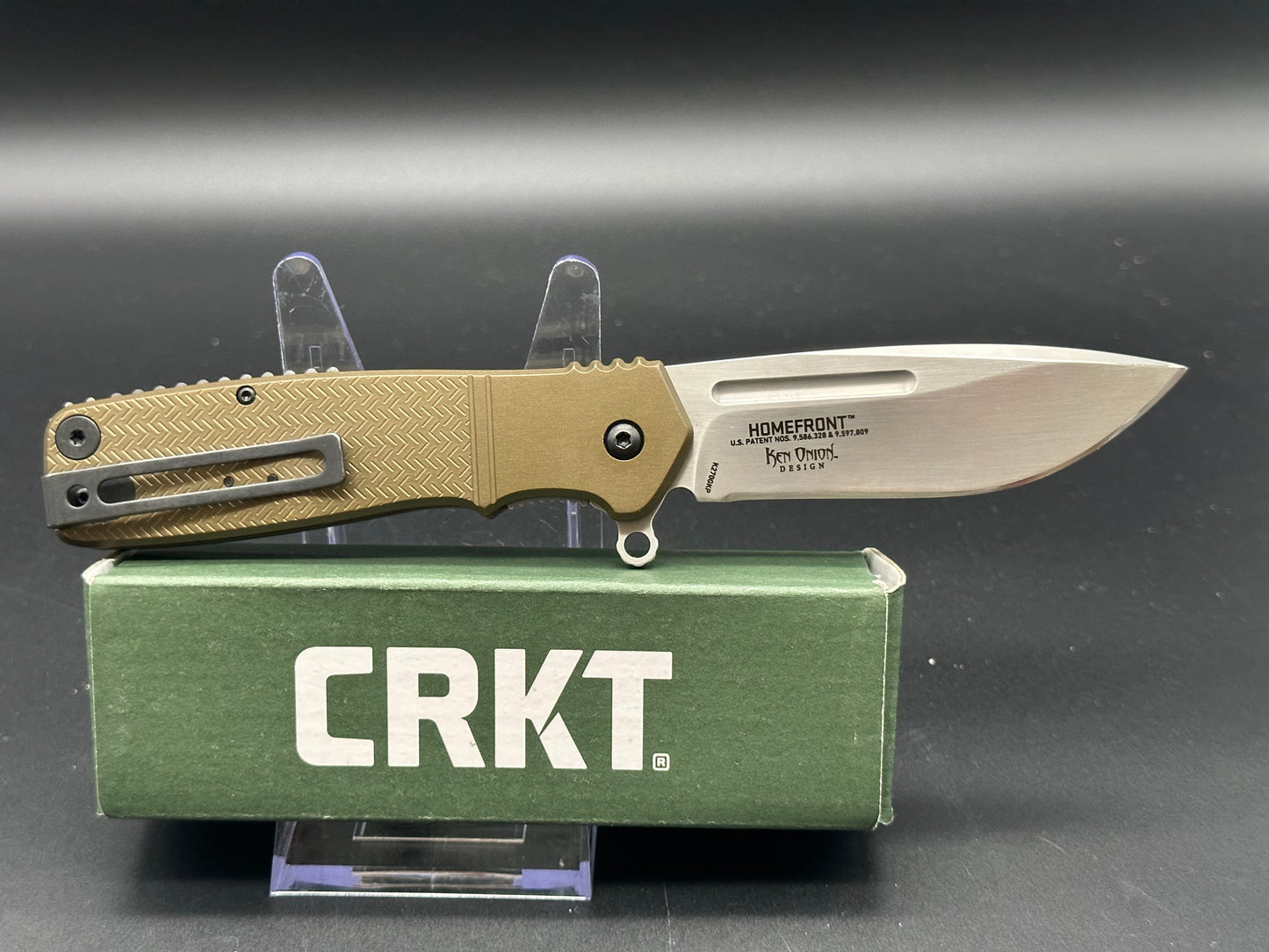 CRKT Homefront green aluminum