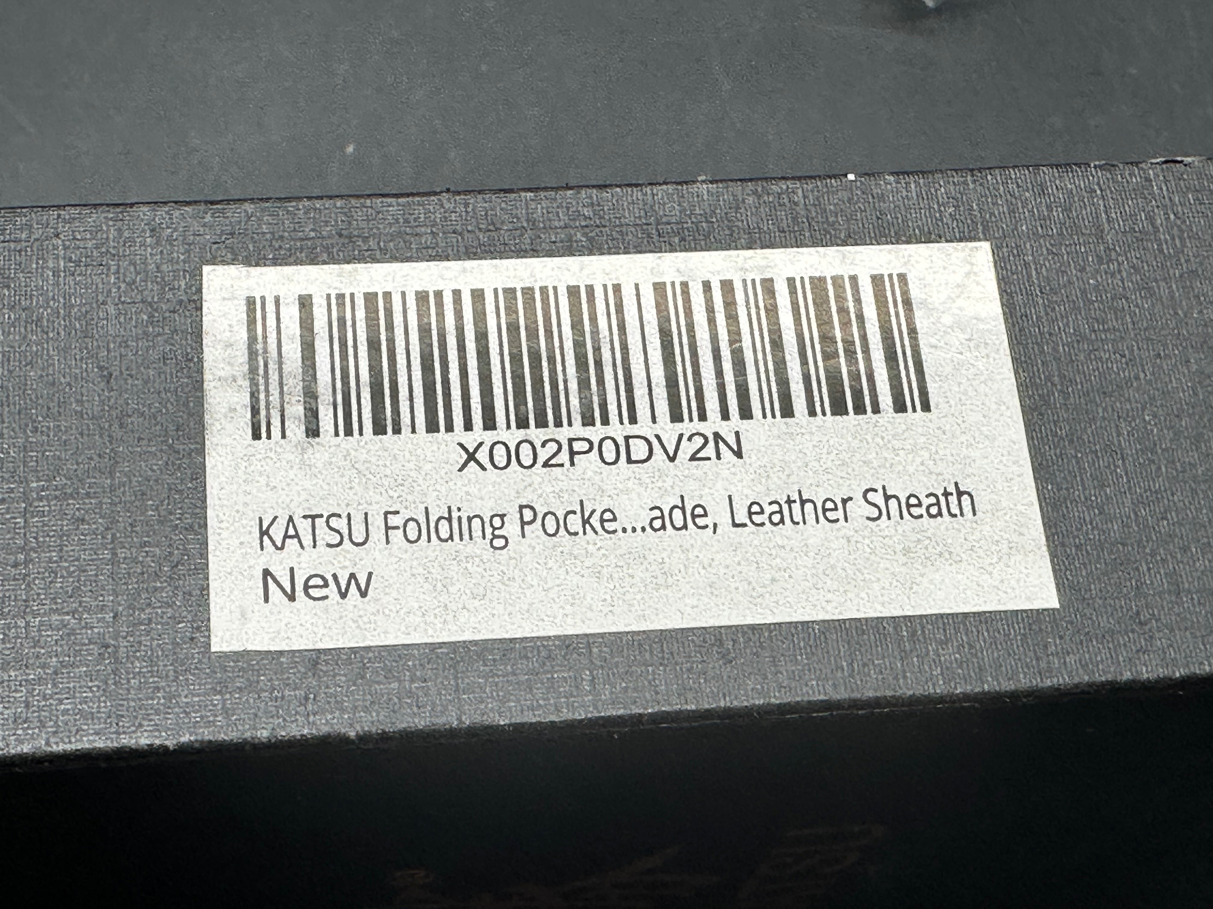 KATSU TK01, CPM S35VN Blade, Titanium & Carbon Fiber Handle, Leather Sheath