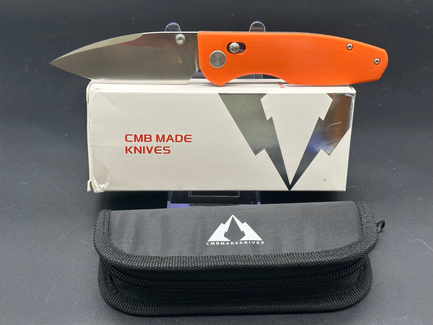 CMB Predator Orange G10 w/D2 blade