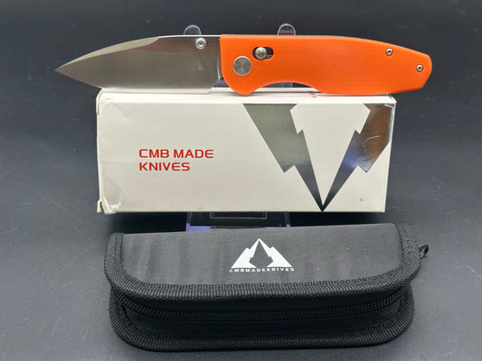 CMB Predator Orange G10 w/D2 blade