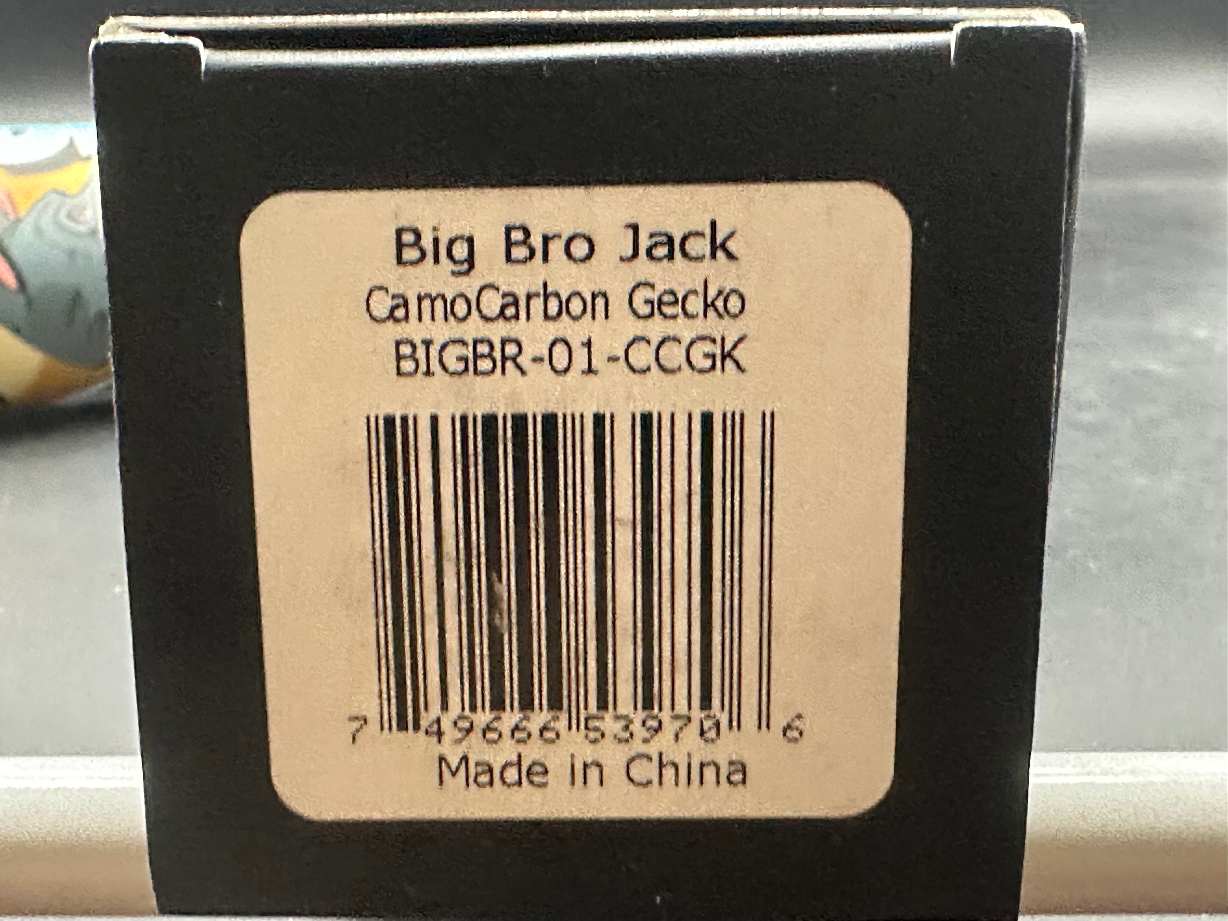 Jack Wolf Knives Big Bro Jack CamoCarbon Gecko