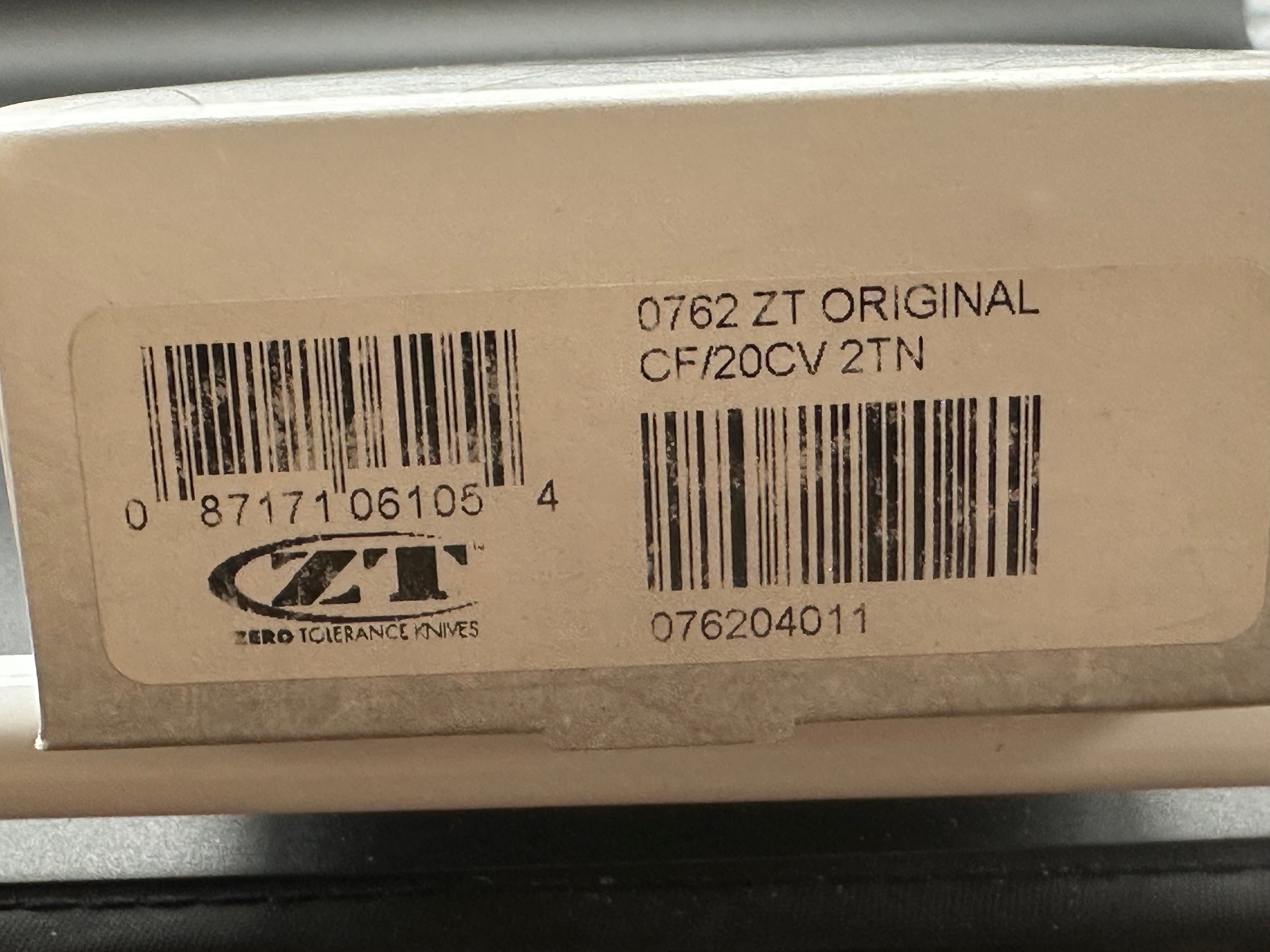 Zero Tolerance 0762 TDS Frame Lock Knife Carbon Fiber (3.75" Satin)
