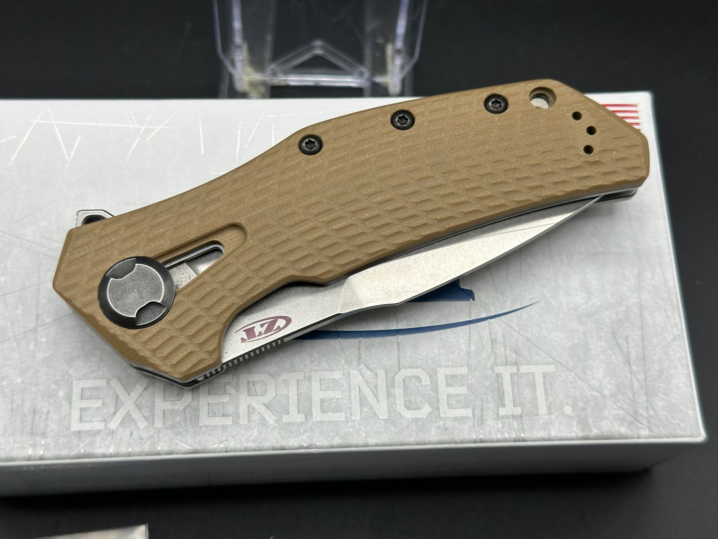 Zero Tolerance ZT 0308 Flipper Knife Coyote G10 (3.75" Stonewash)