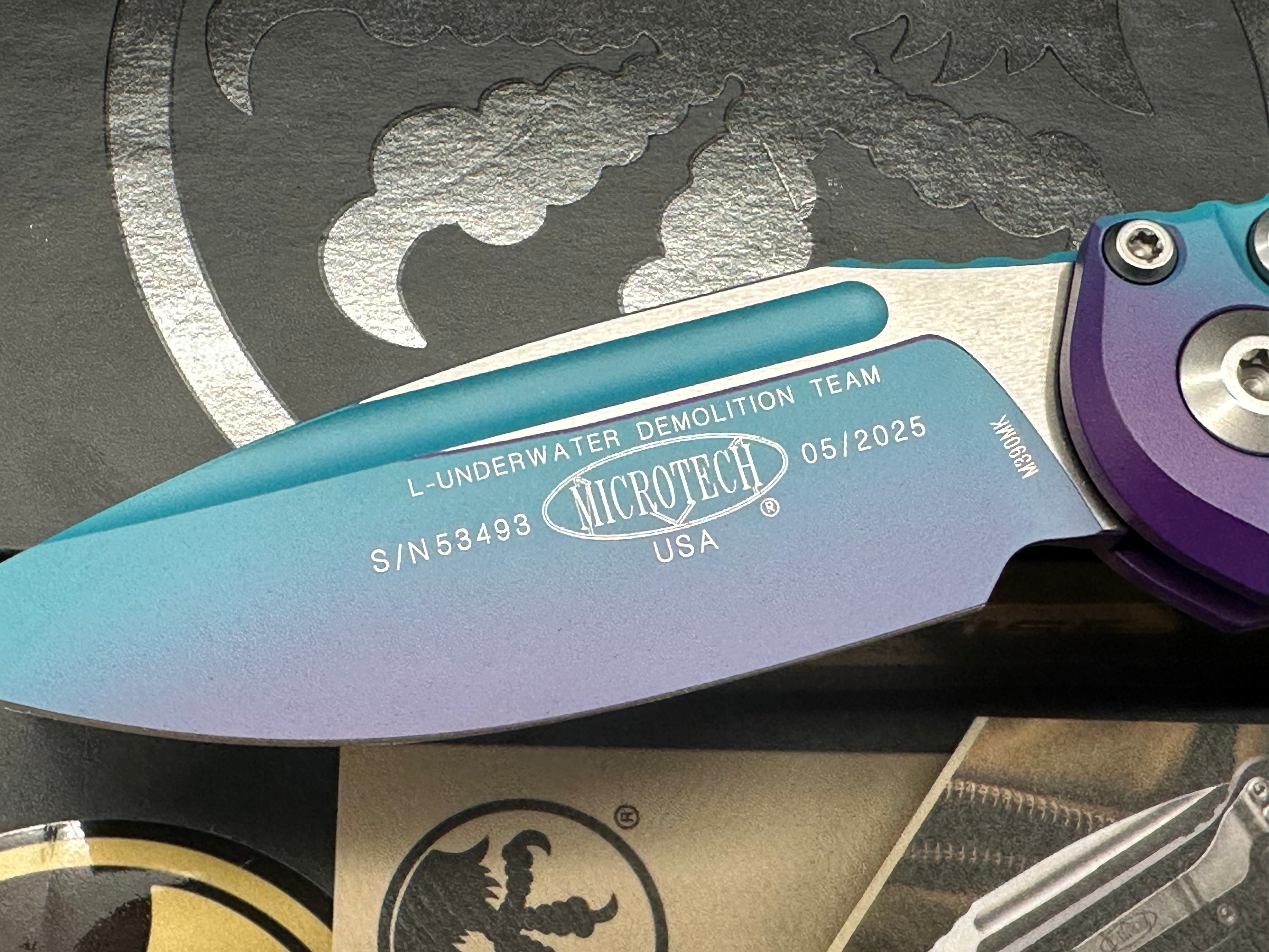 Microtech LUDT Gen III T/E SS Automatic Knife Aurora Al (3.5" Aurora)