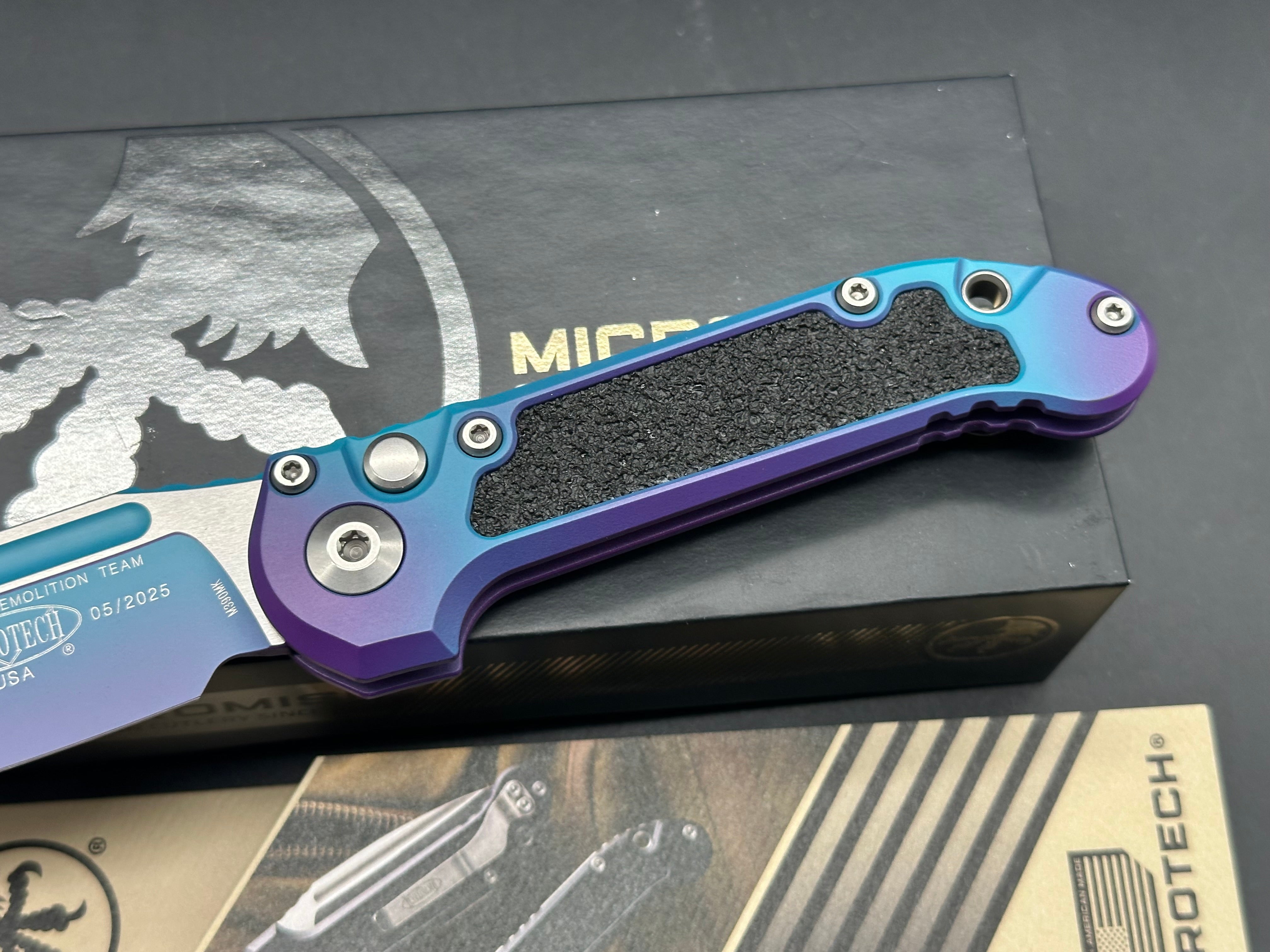 Microtech LUDT Gen III T/E SS Automatic Knife Aurora Al (3.5" Aurora)
