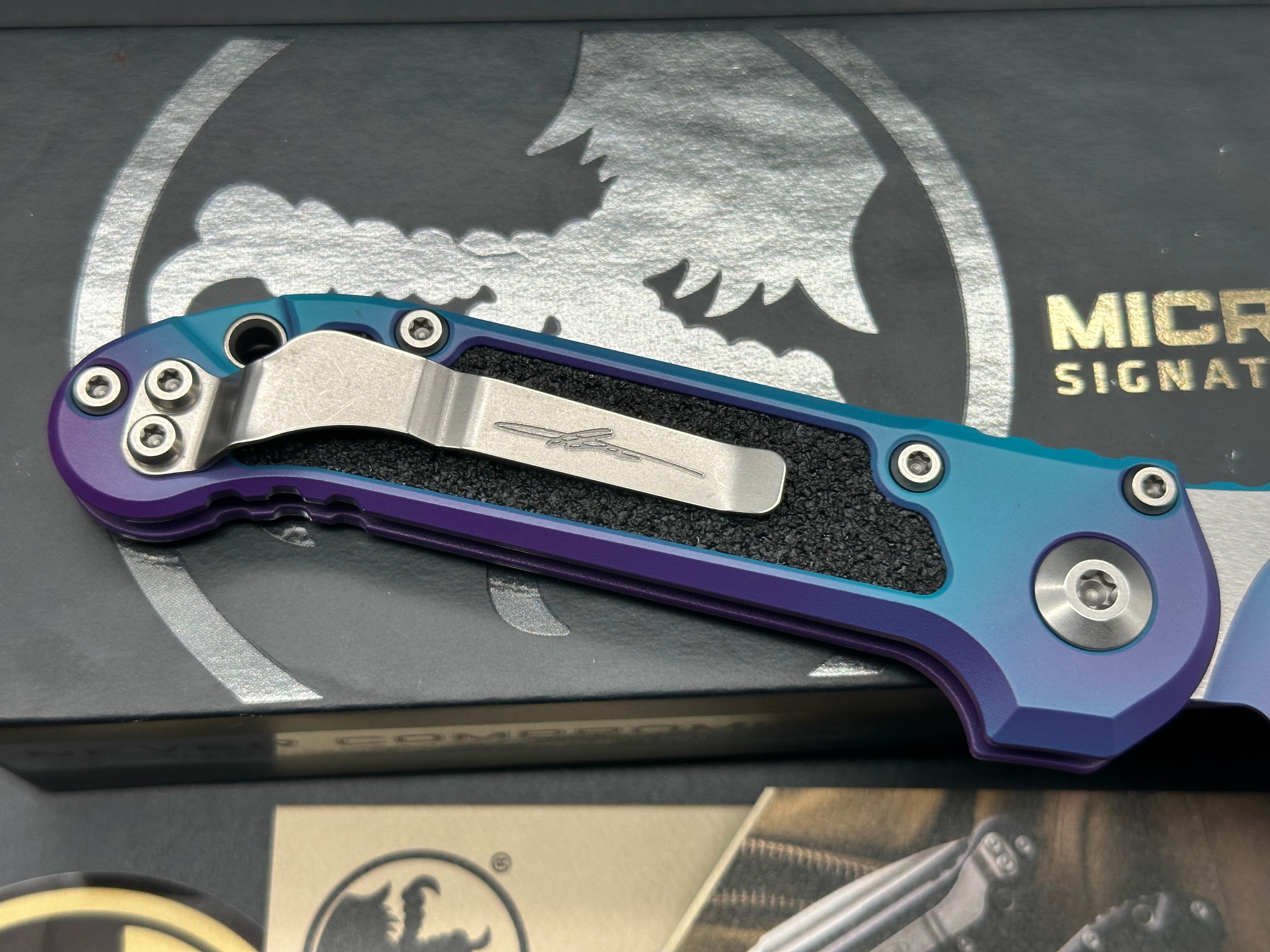 Microtech LUDT Gen III T/E SS Automatic Knife Aurora Al (3.5" Aurora)