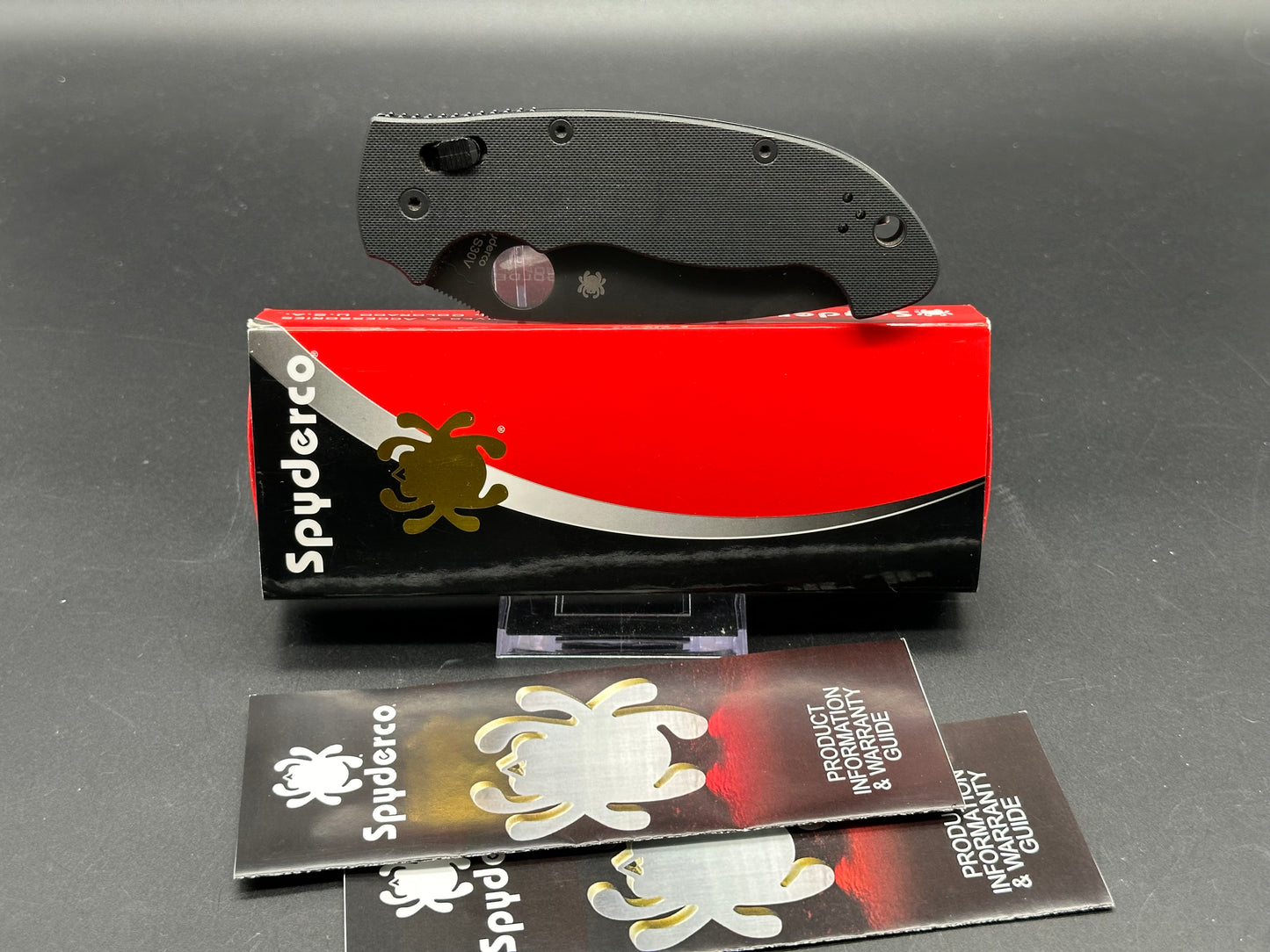 Spyderco Manix 2 XL Black G-10 Knife (3.88" Black)