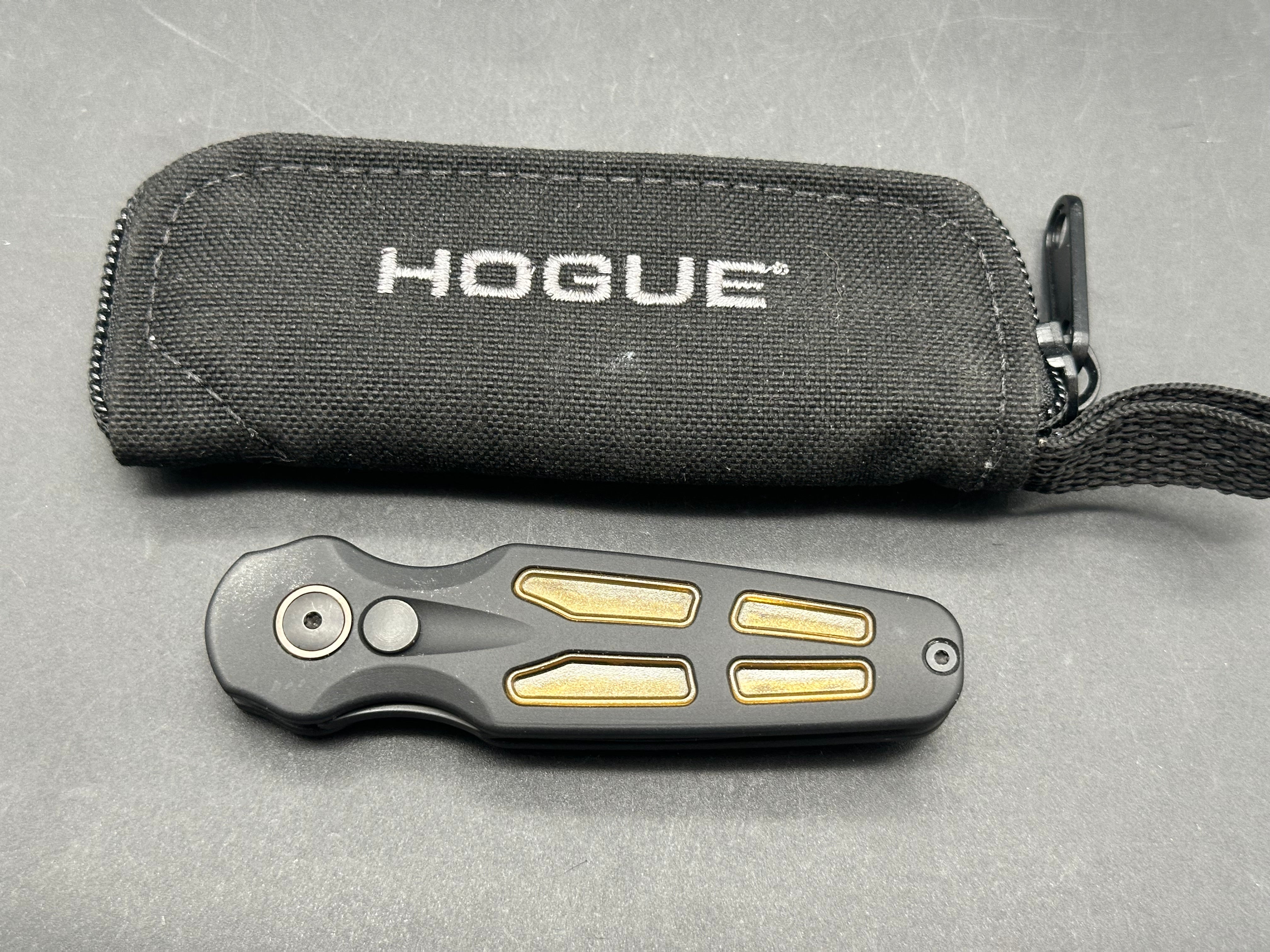 Hogue Ballista II Automatic Knife Black Aluminum + Ultem (2.6" Black MagnaCut)