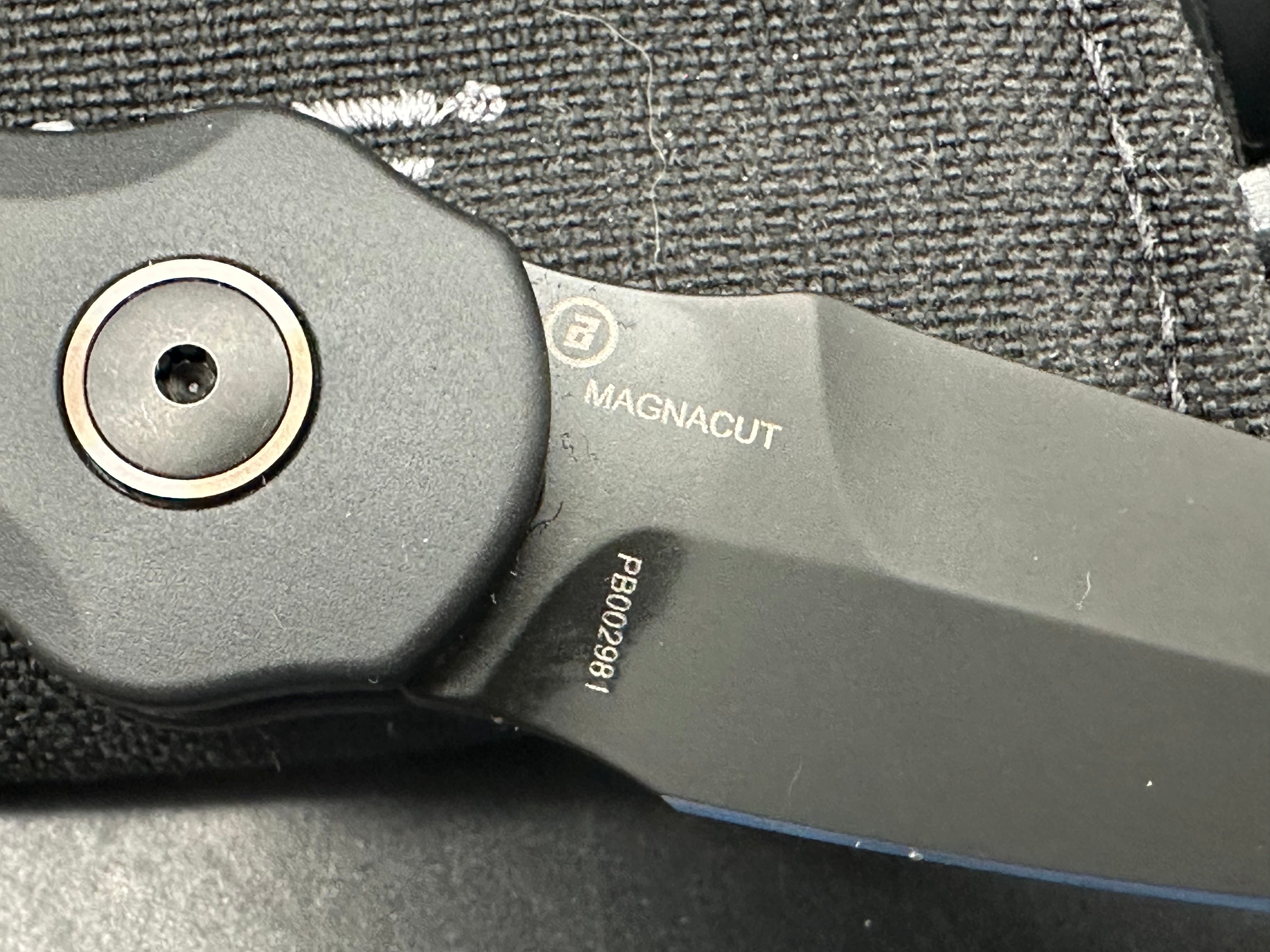 Hogue Ballista II Automatic Knife Black Aluminum + Ultem (2.6" Black MagnaCut)