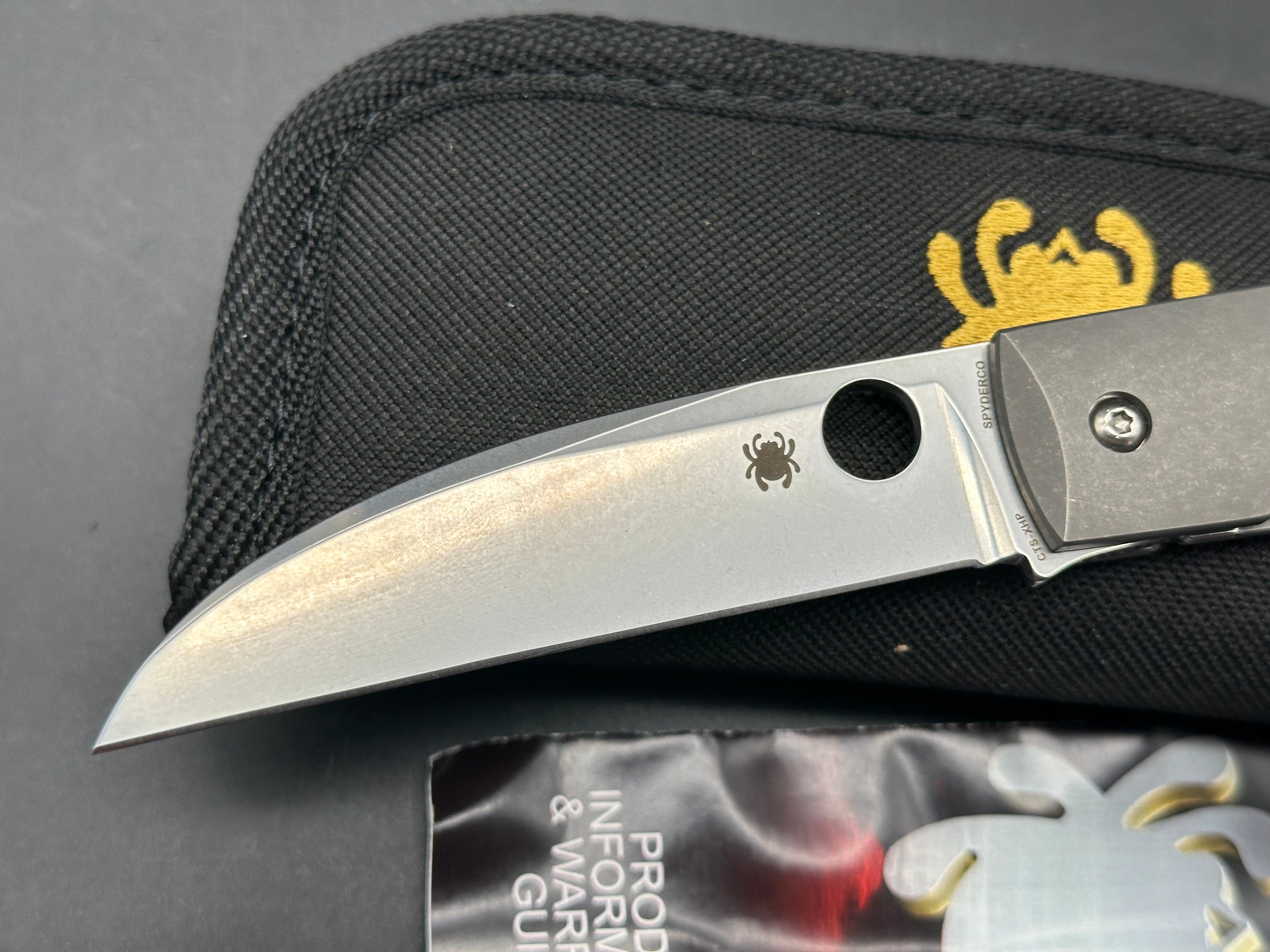 Spyderco SwayBack Frame Lock Knife (3.53" Stonewash XHP) C249TIP