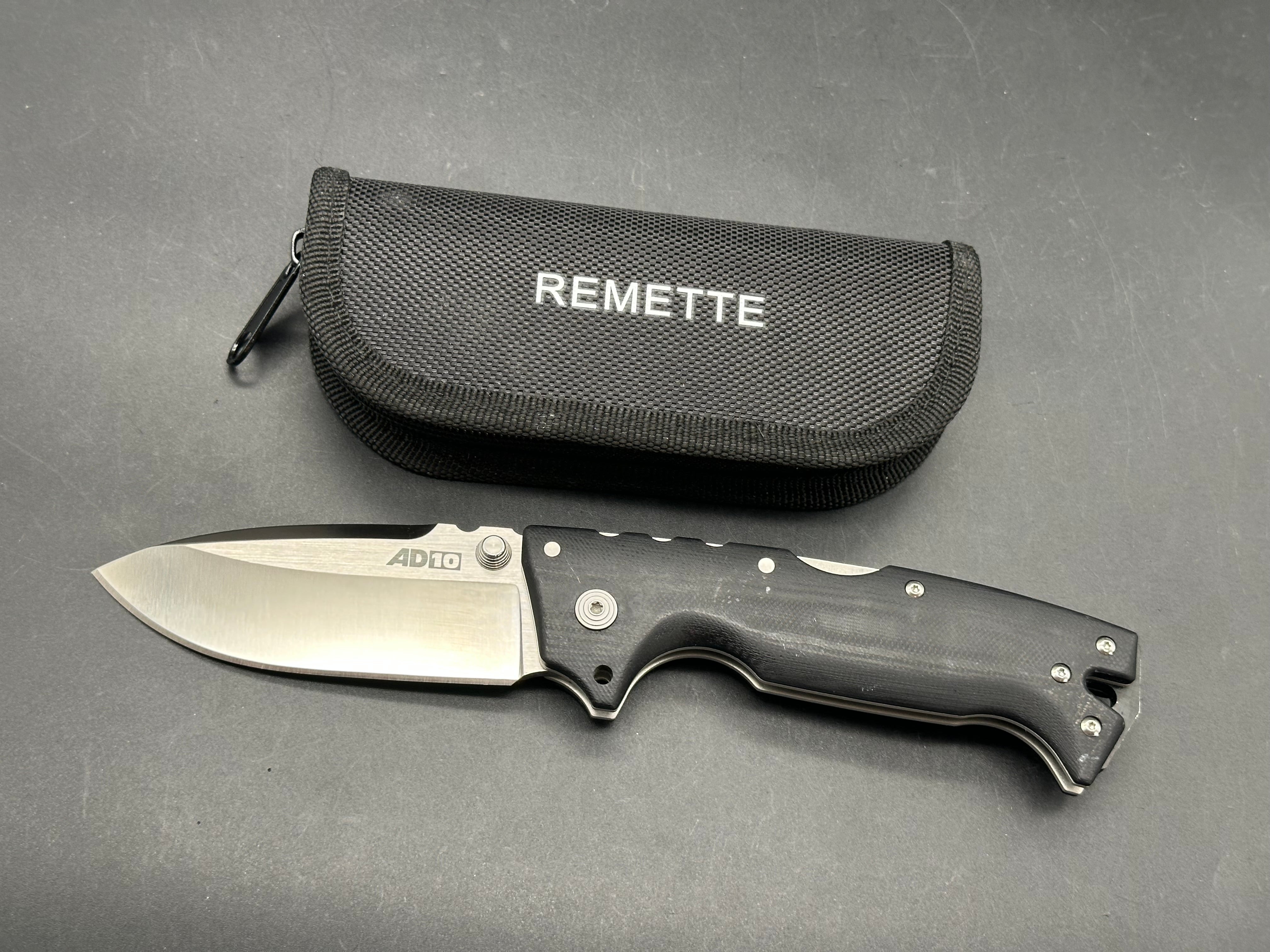 Cold Steel Demko AD-10 Tri-Ad Lock Knife Black G-10 (3.5" Satin S35VN)